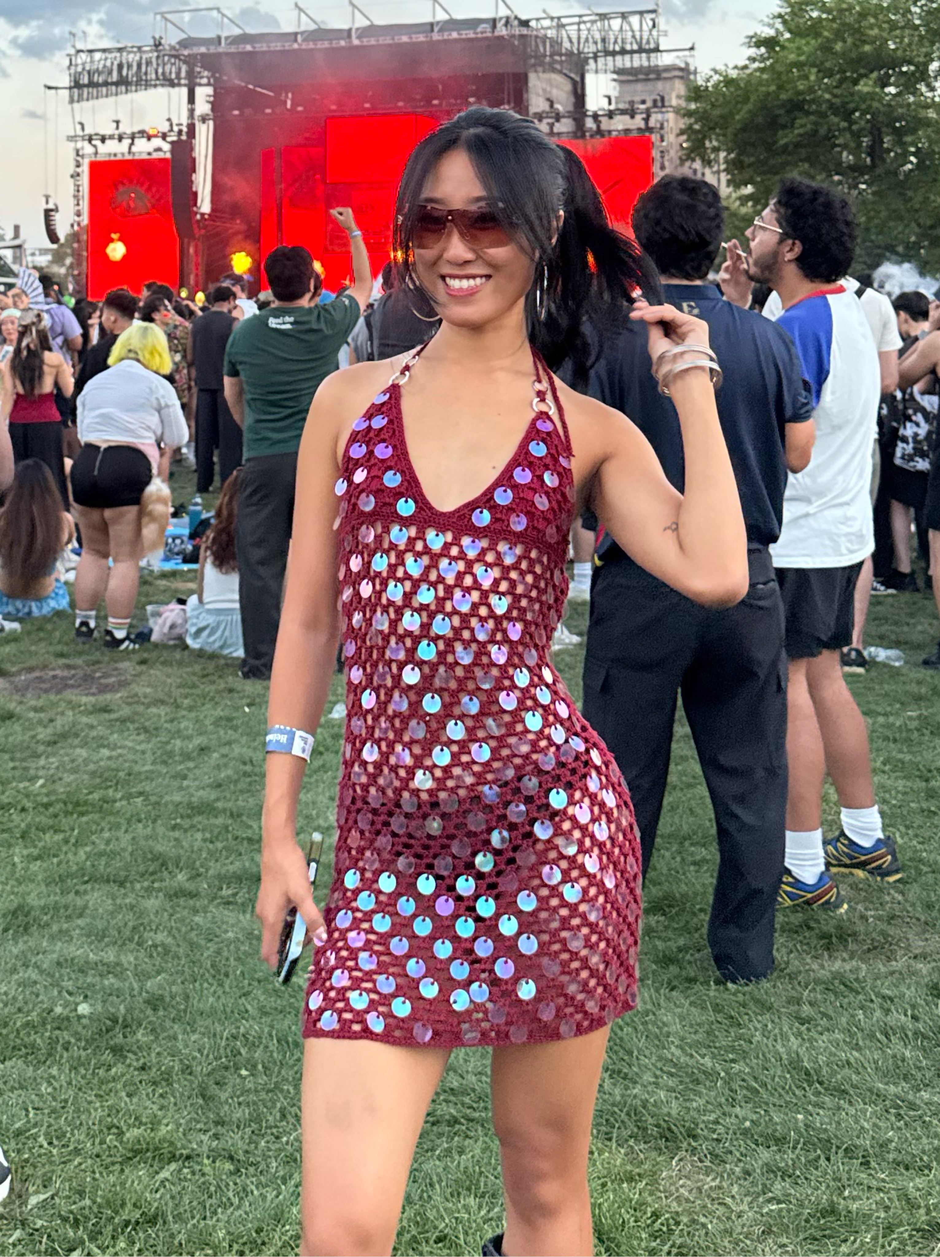 SOLD OUT - Outcast Freya Mini Dress - Burgundy