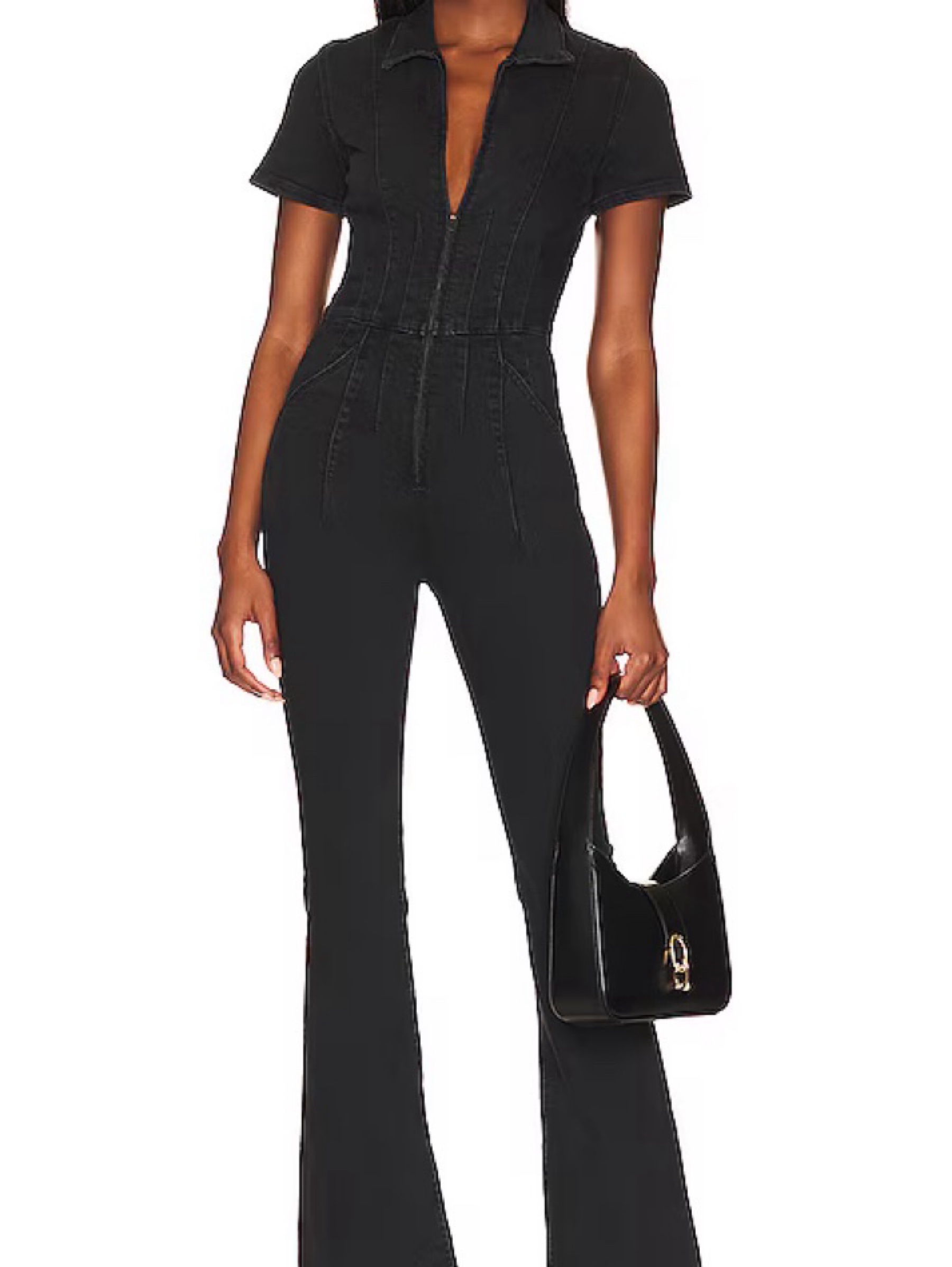 Free People black denim jumpsuit by Free People | Pickle