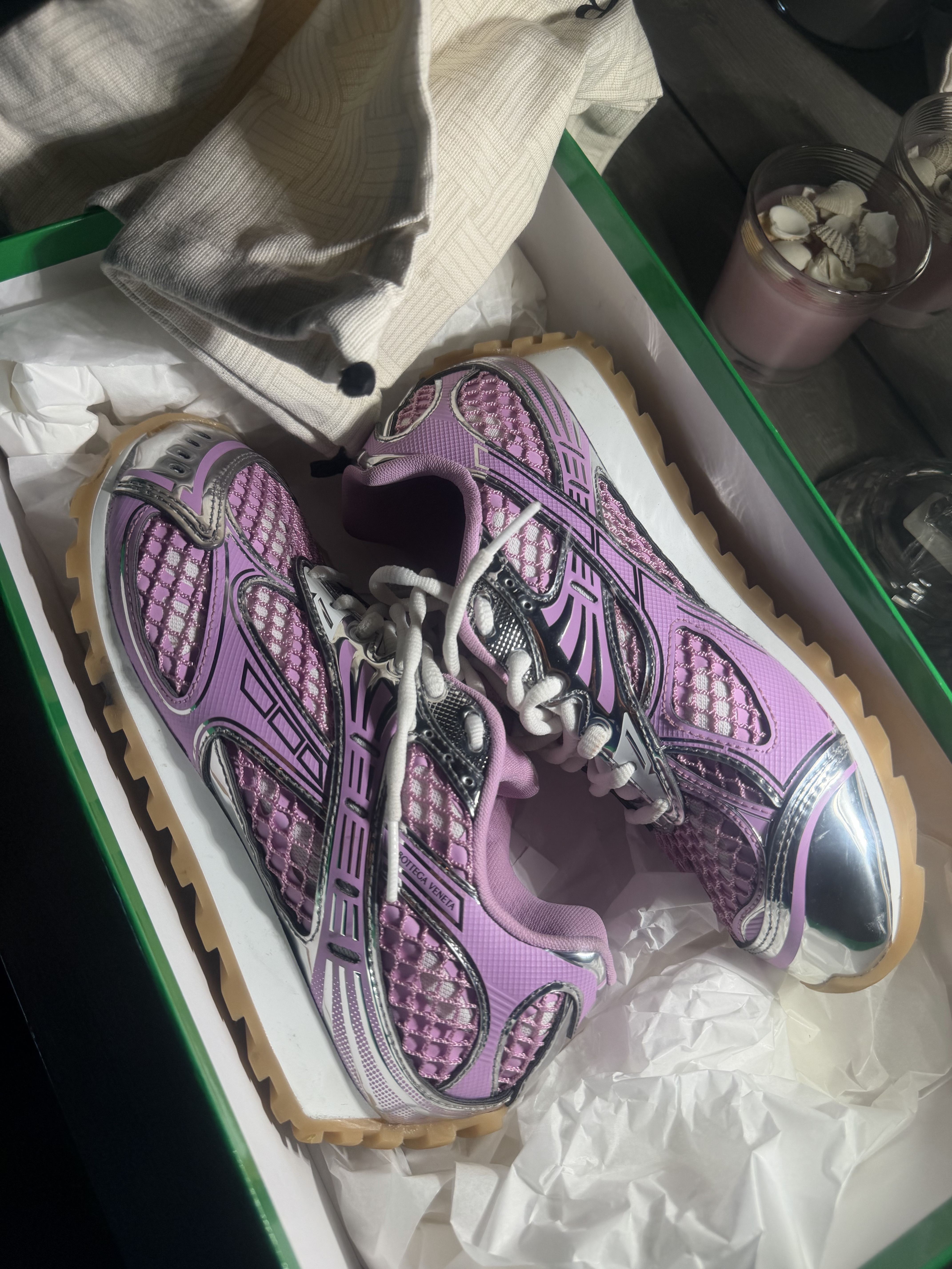Bottega Veneta Orbit Sneakers by Bottega Veneta - Pickle
