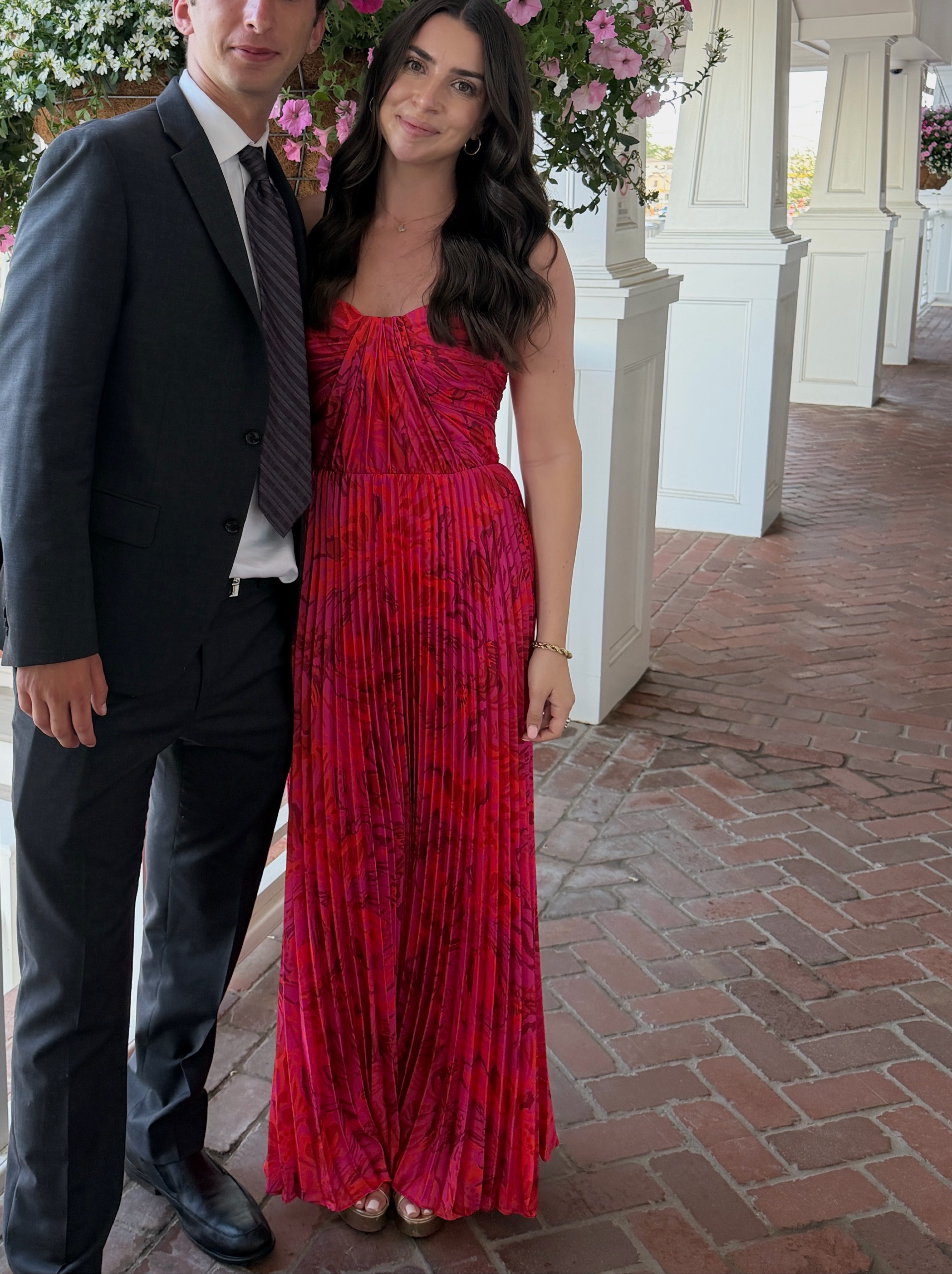 aqua red dress AQUA One-Shoulder Scuba Gown