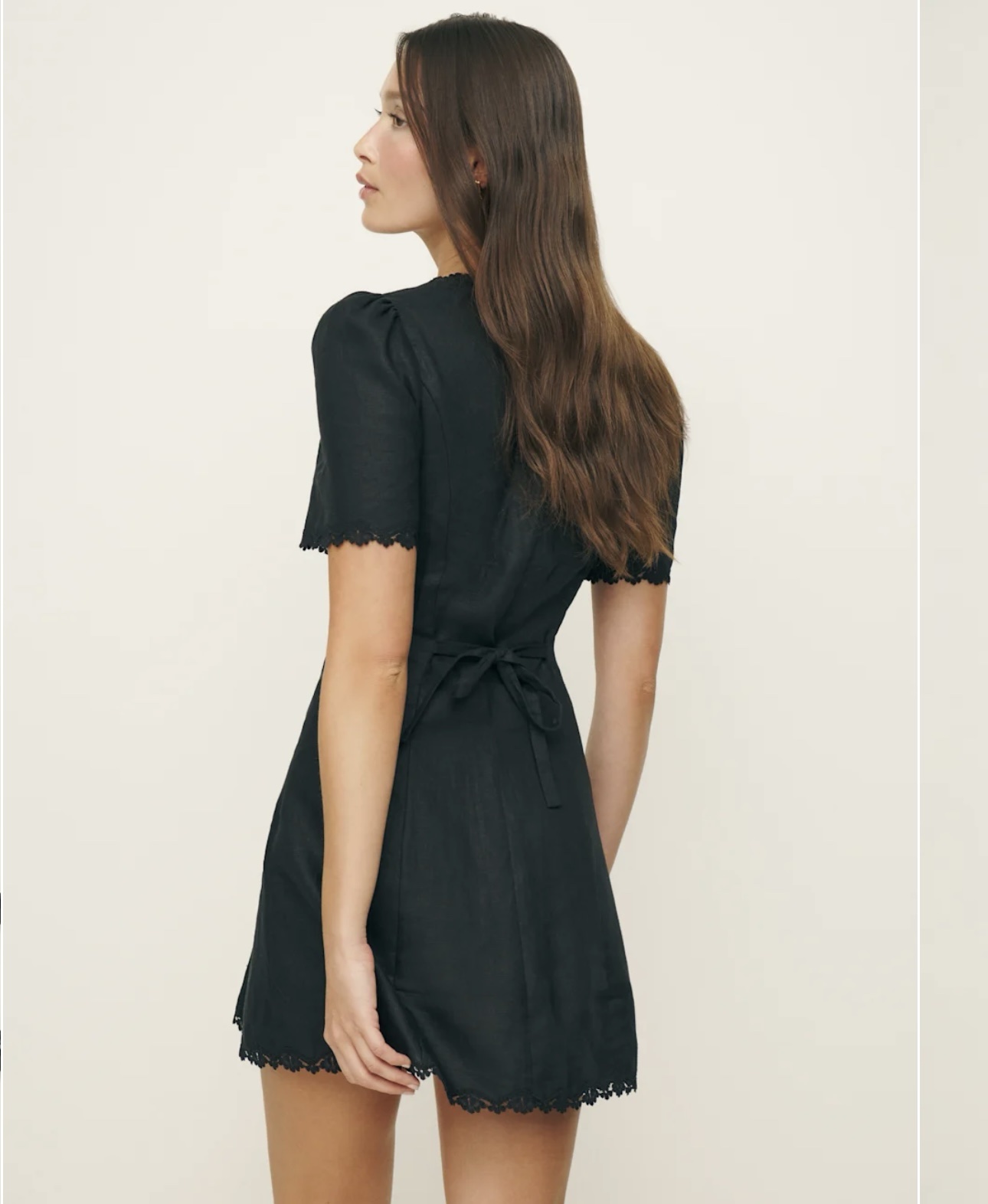 reformation anabella linen mini dress Reformation Anabella Linen Mini Dress