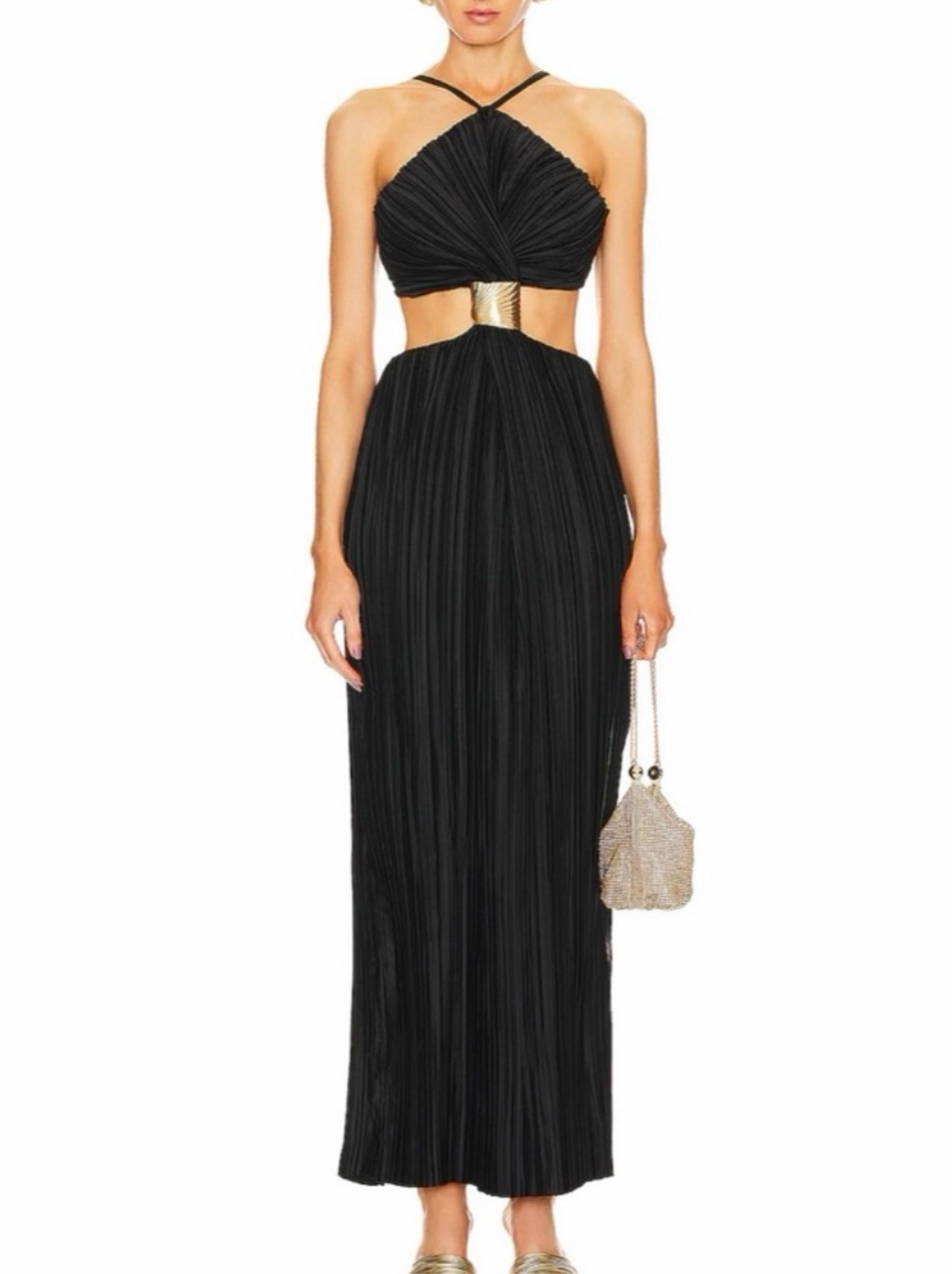 Cult Gaia Mitra halter neck dress