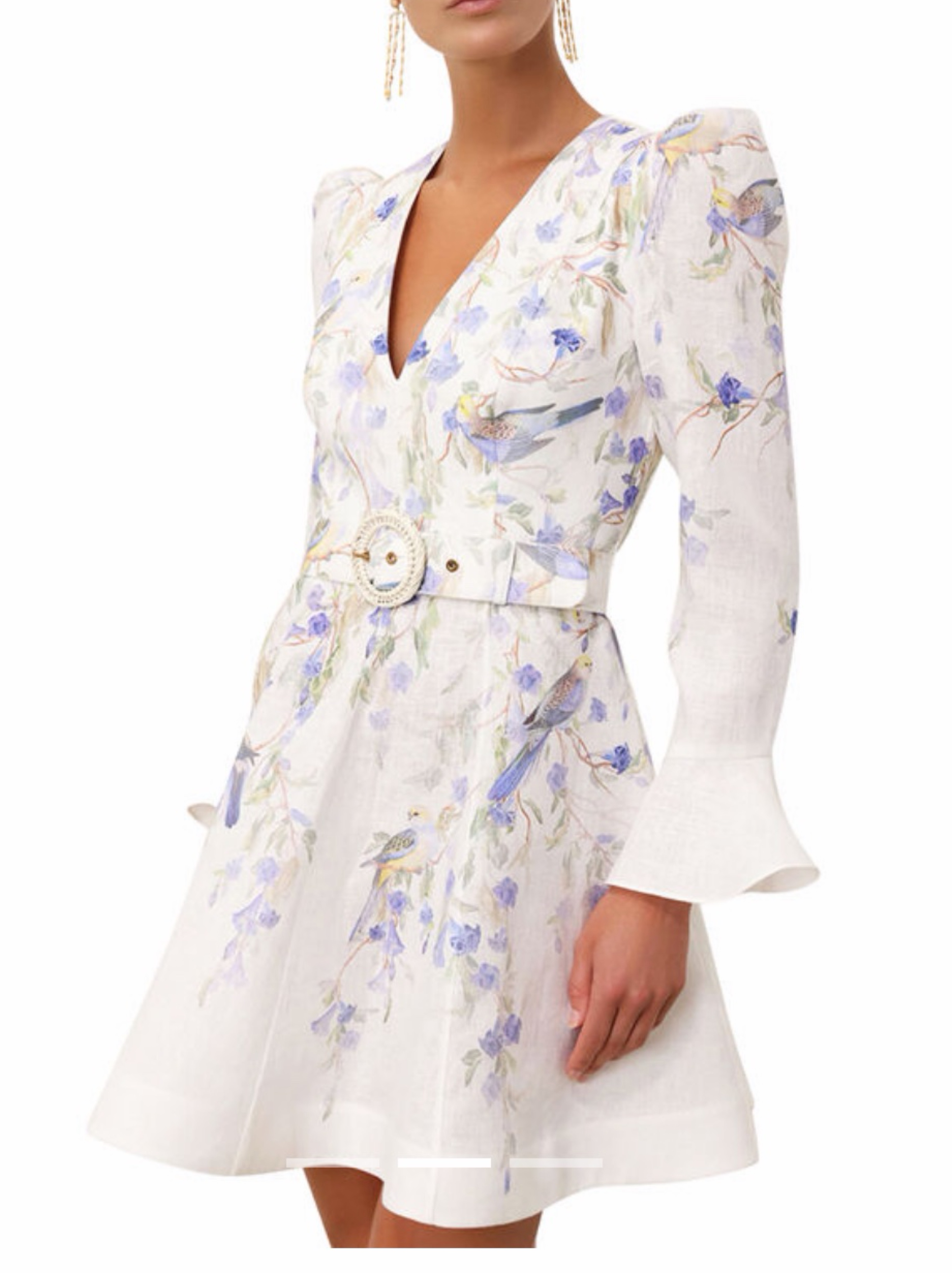 Zimmermann natura mini linen dress