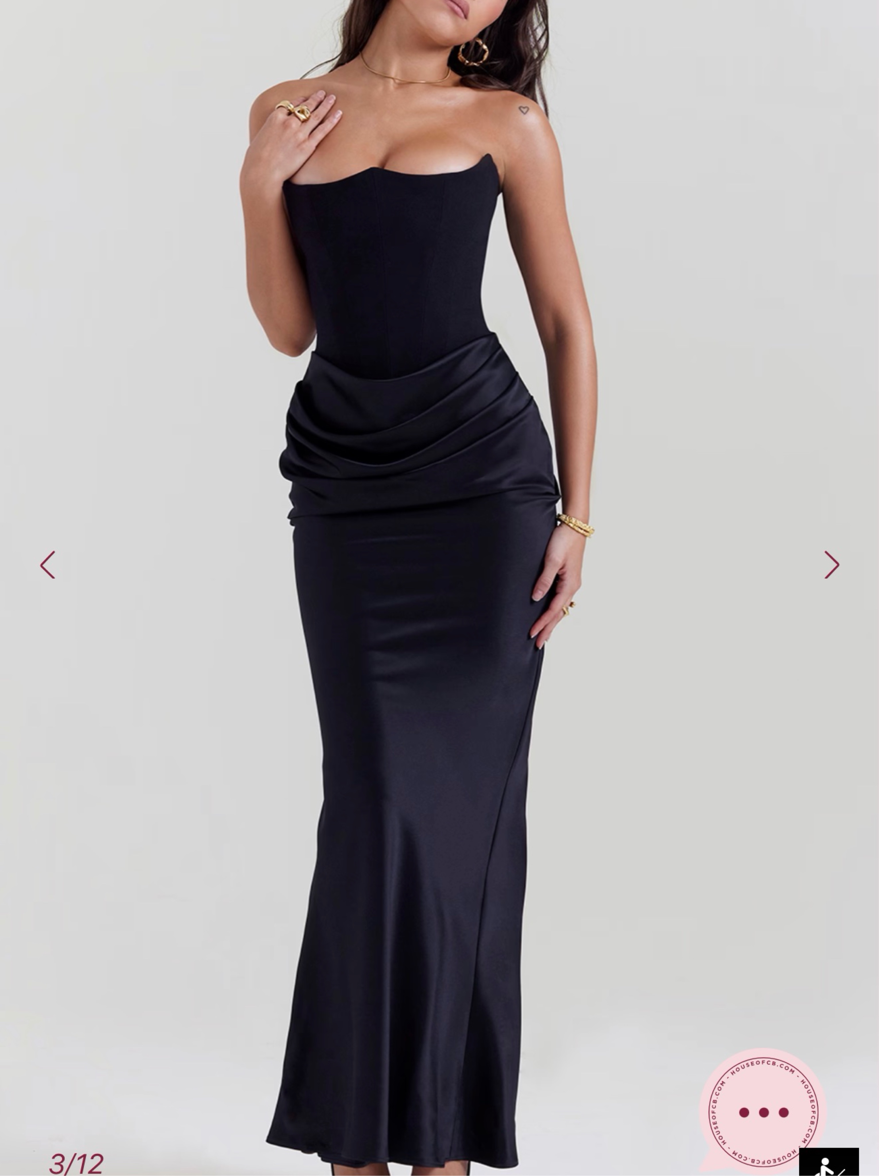 House of CB Persephone dress in black