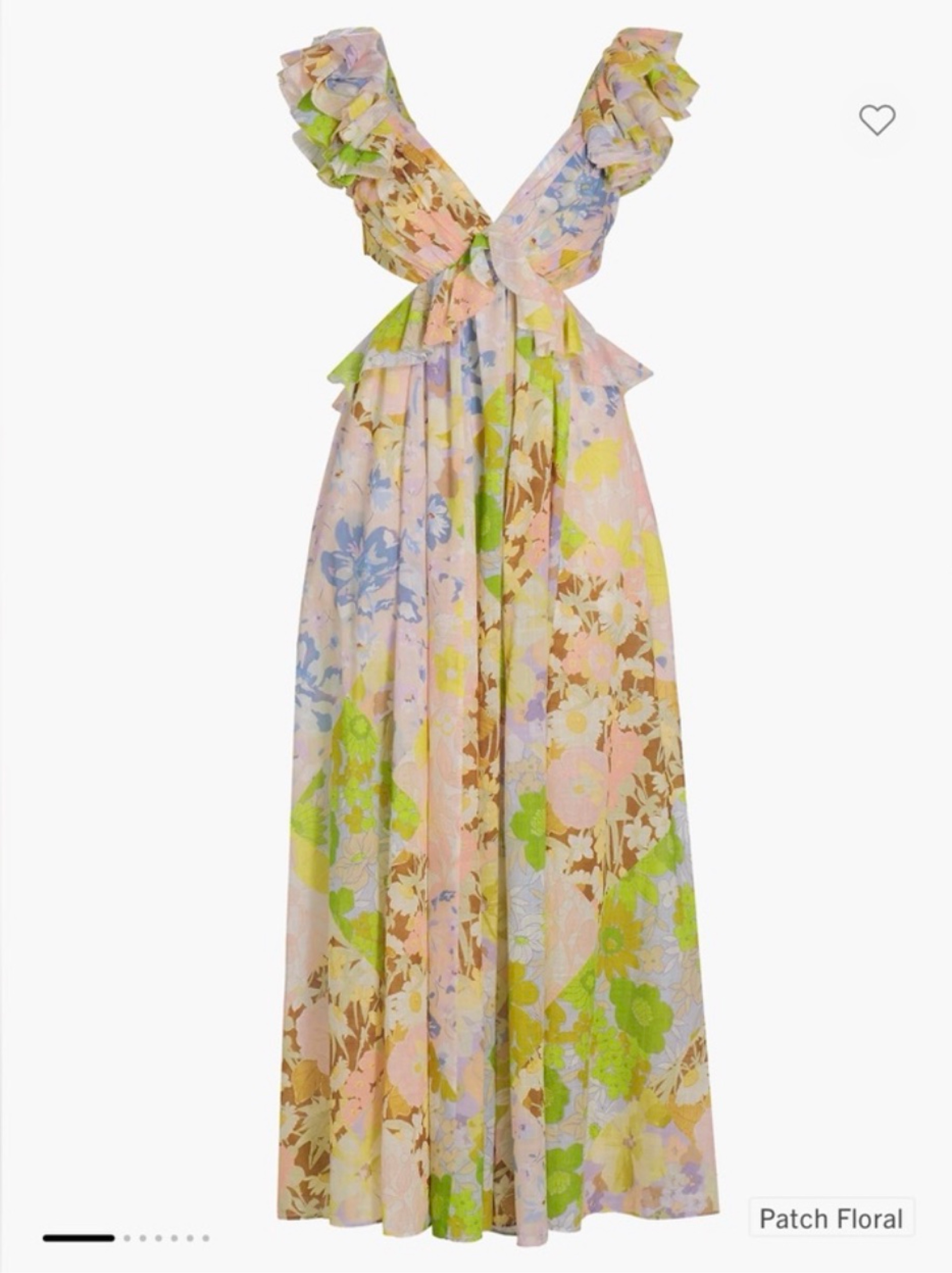 Zimmermann Pop Floral cut-out dress