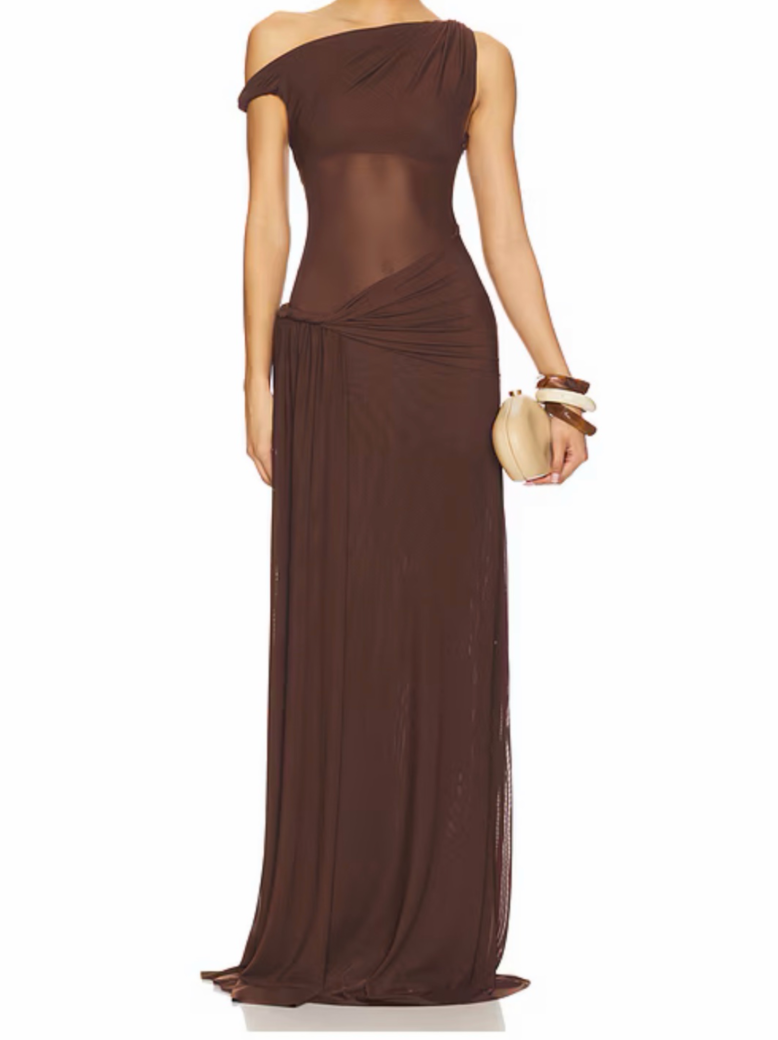 Misha Sisal dress in brown