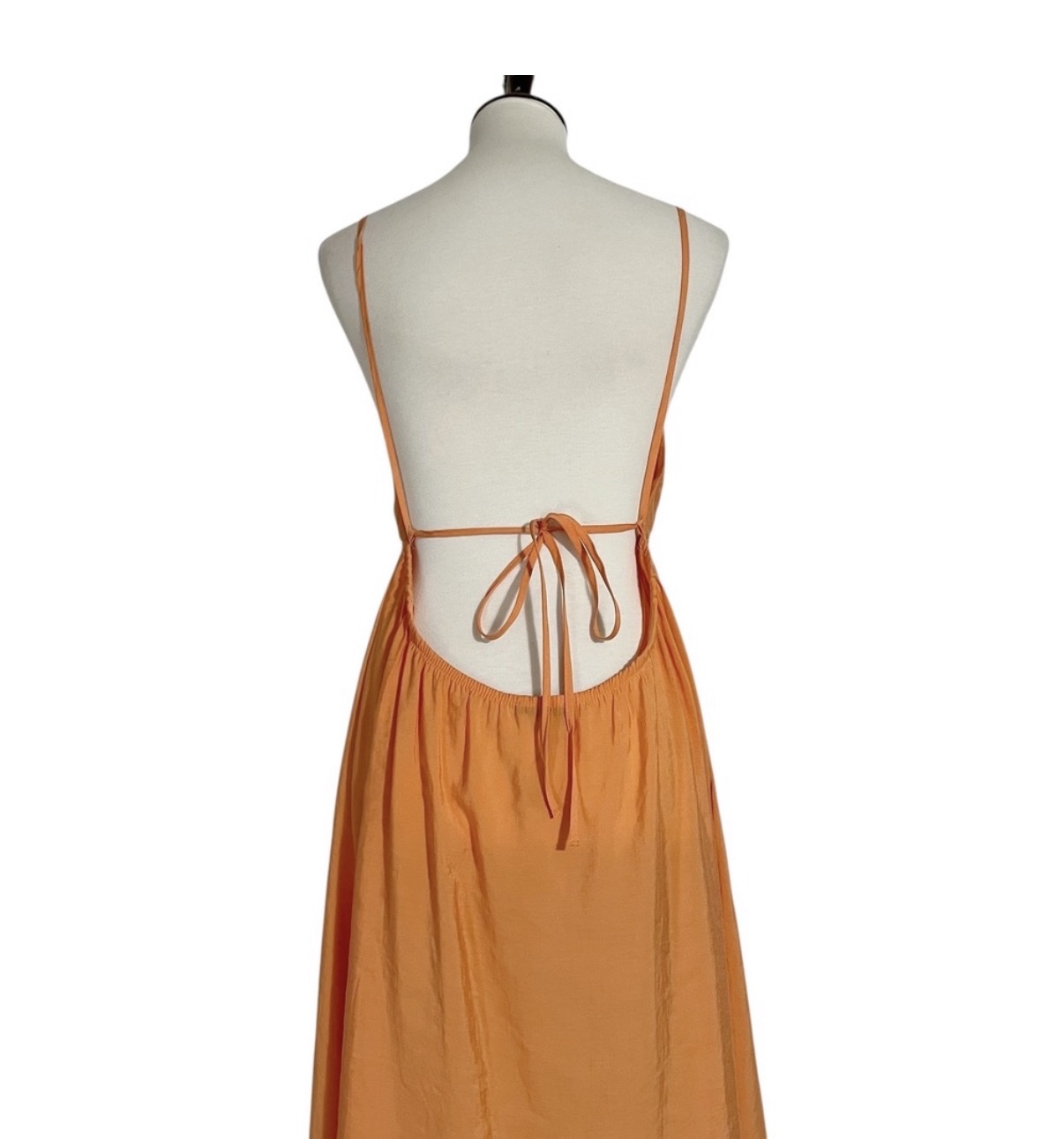 zara orange maxi dress NEW SS24 PRINTED MIDI ZW COLLECTION 3349/187 _XS-XL 178 cmMidi dress made from flowing fabric Zara Orange Eyelet Dress Zara