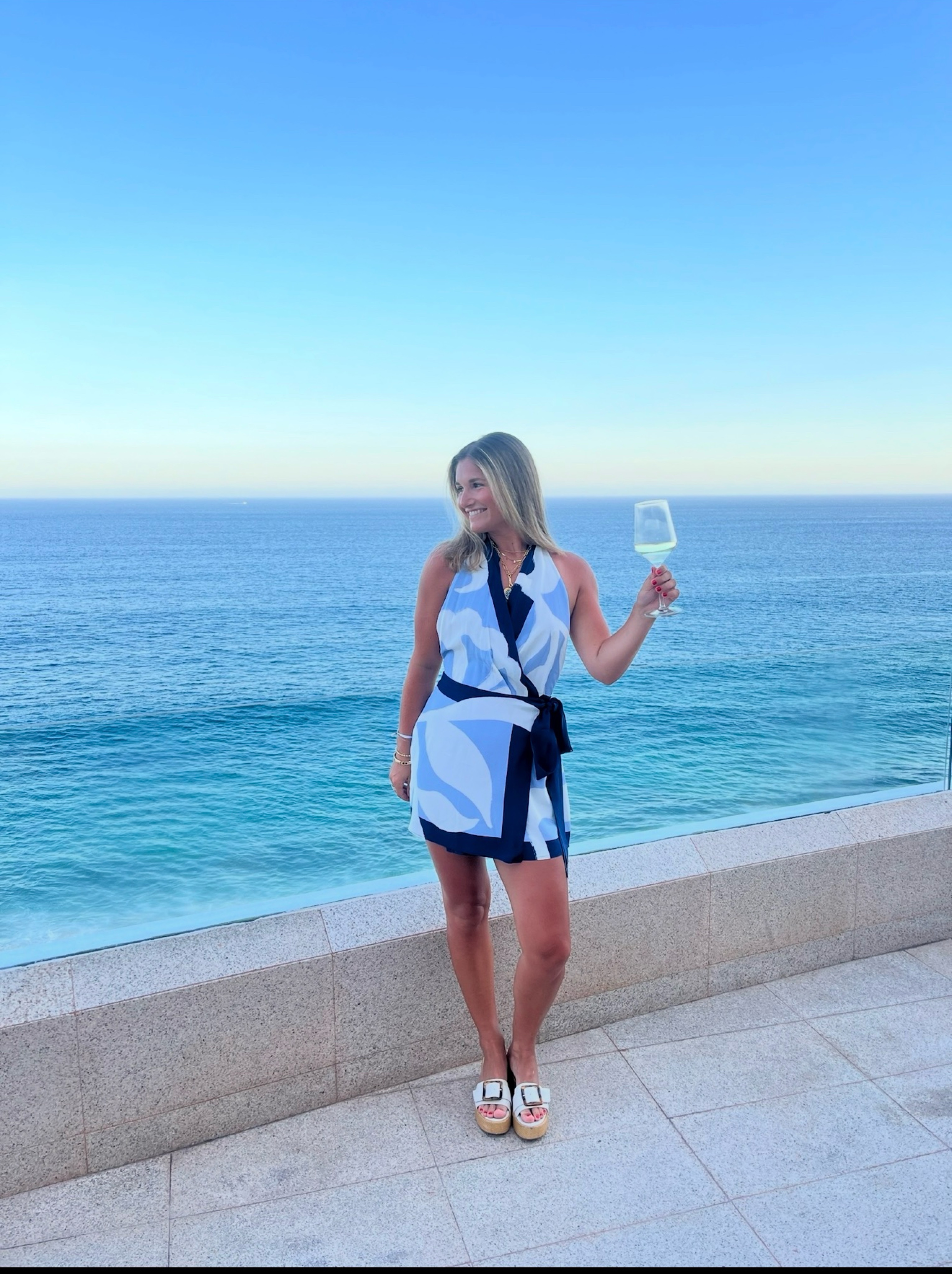 SIR The Label Portia Printed Wrap Dress