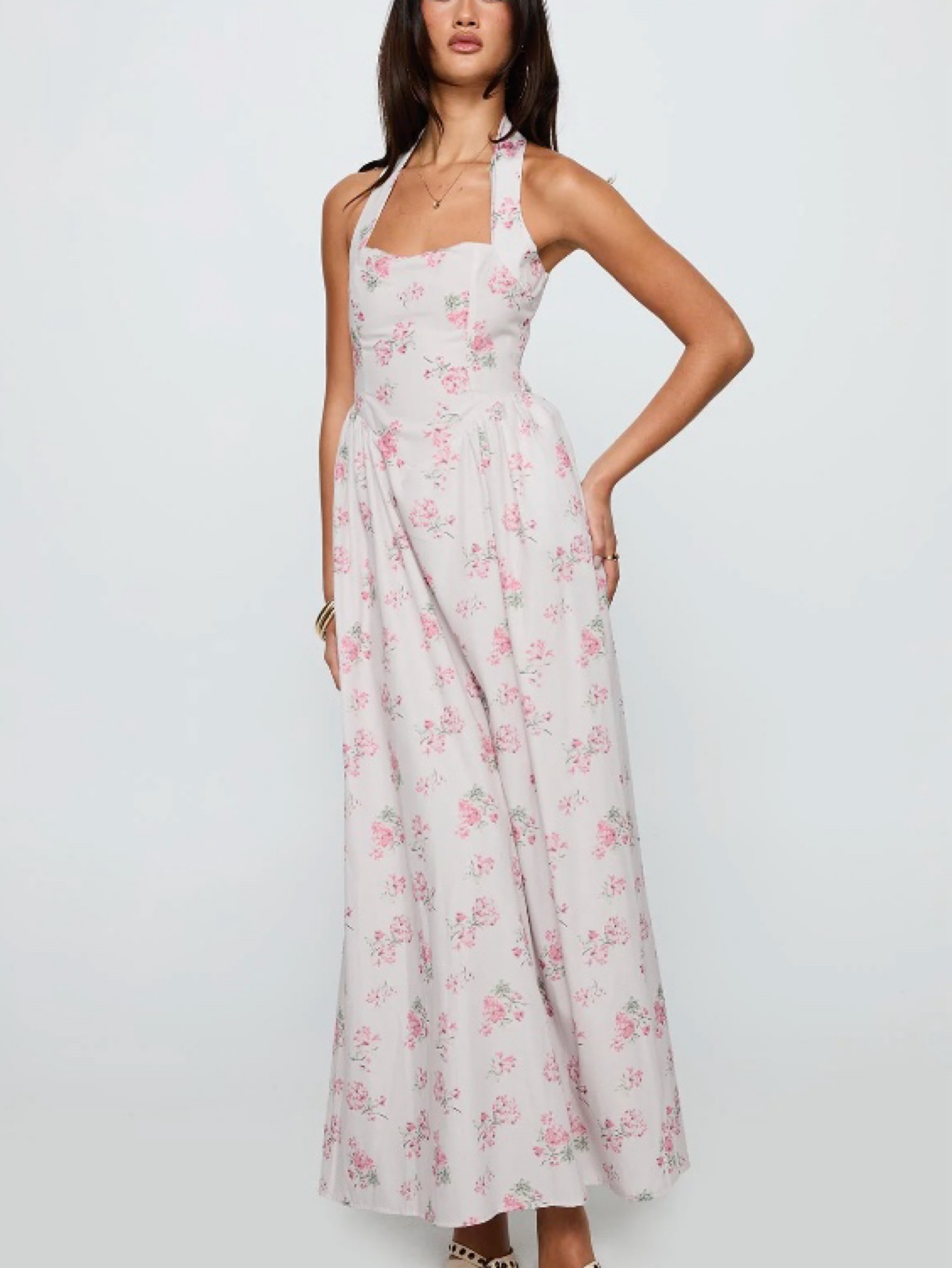 princess polly pink floral maxi dress Emily Maxi Dress - Satin | Pink Floral | Womens