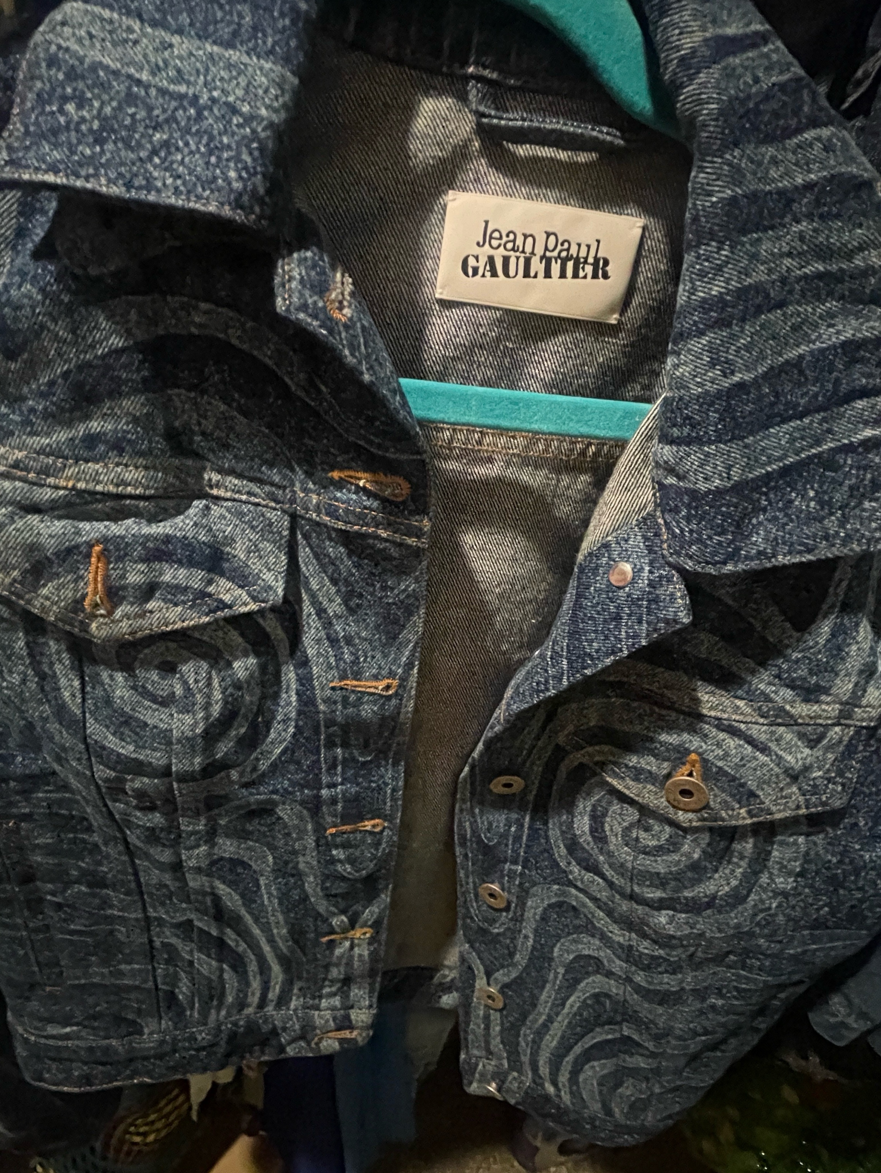 Jean Paul Gaultier Denim Spiral Jacket by Jean Paul Gaultier - Pickle