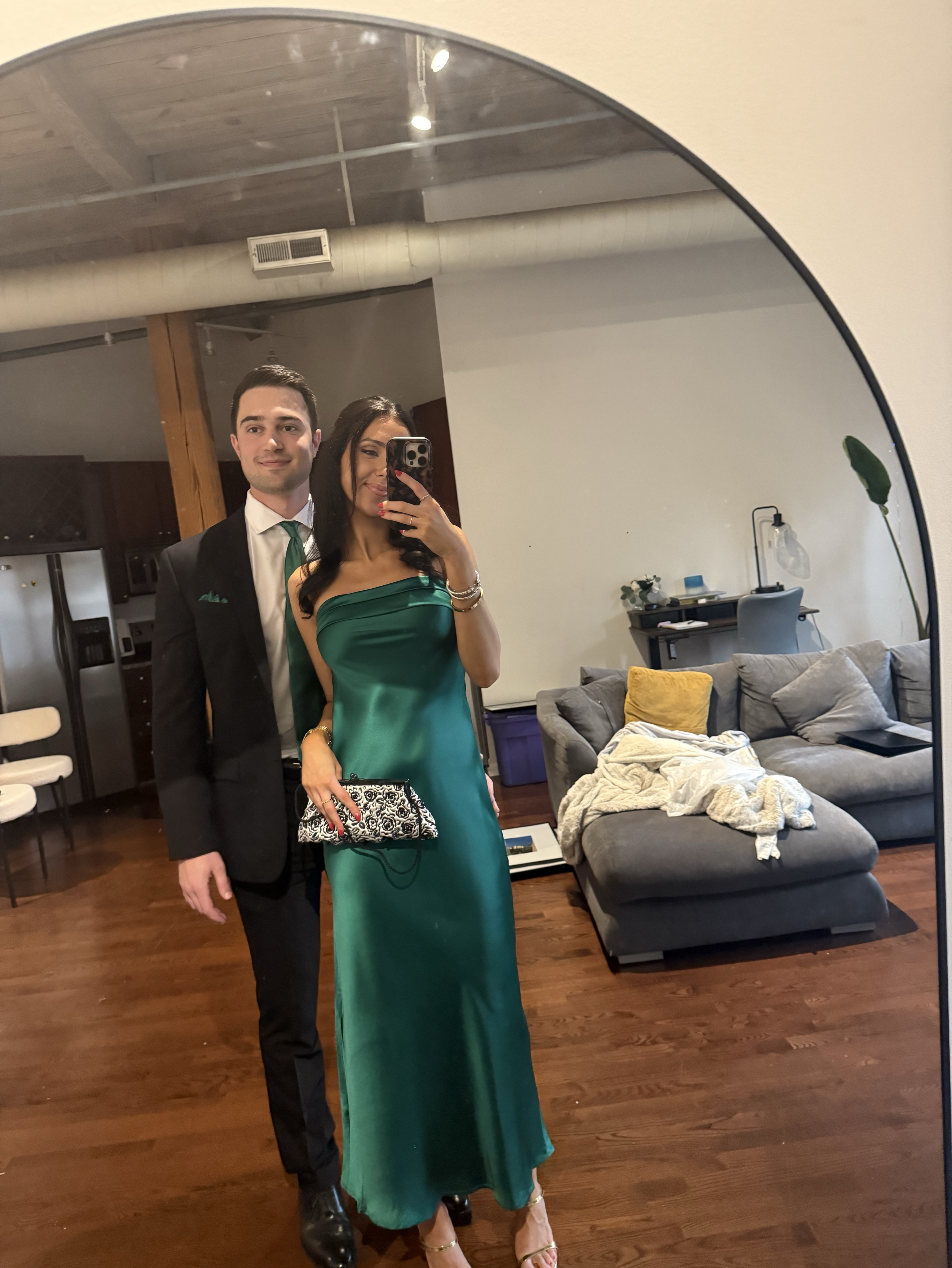 hello molly green dress Crashing Prom Midi Style yours with a sleek high pony and gold accessories! Hello Molly Green Silk Mini