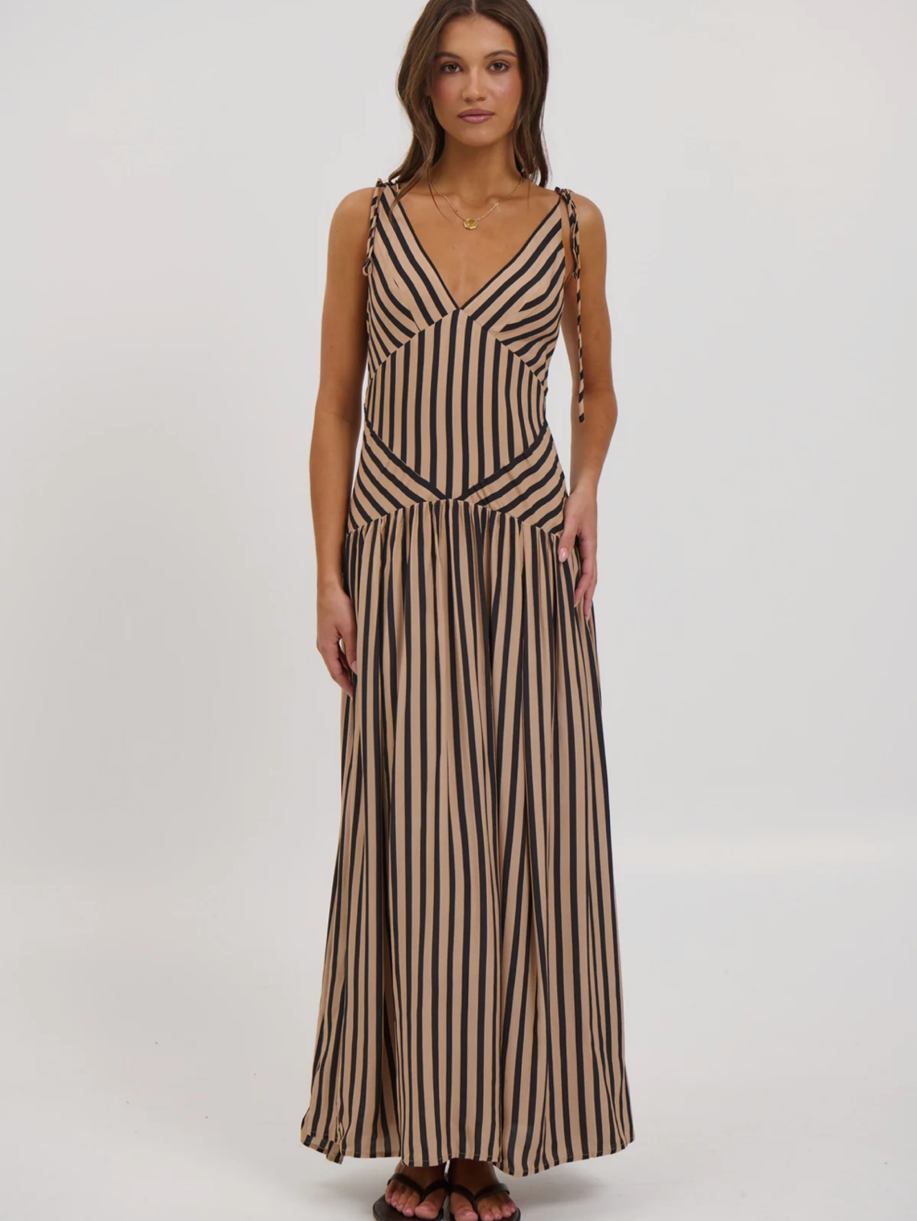 bronze snake brown dress Hadley Maxi Mocha by Bronze Snake Midi dress