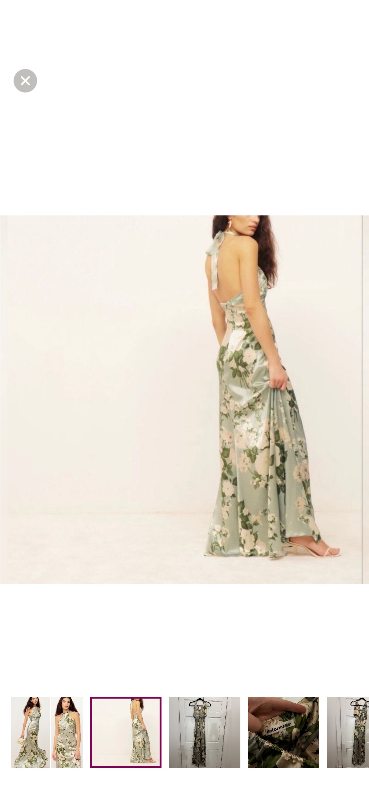 reformation sage green floral dress Reformation maxi dress sage green floral, The