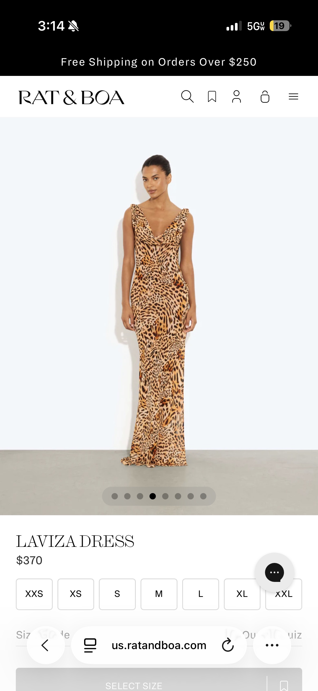 Rat and Boa cheeta dress