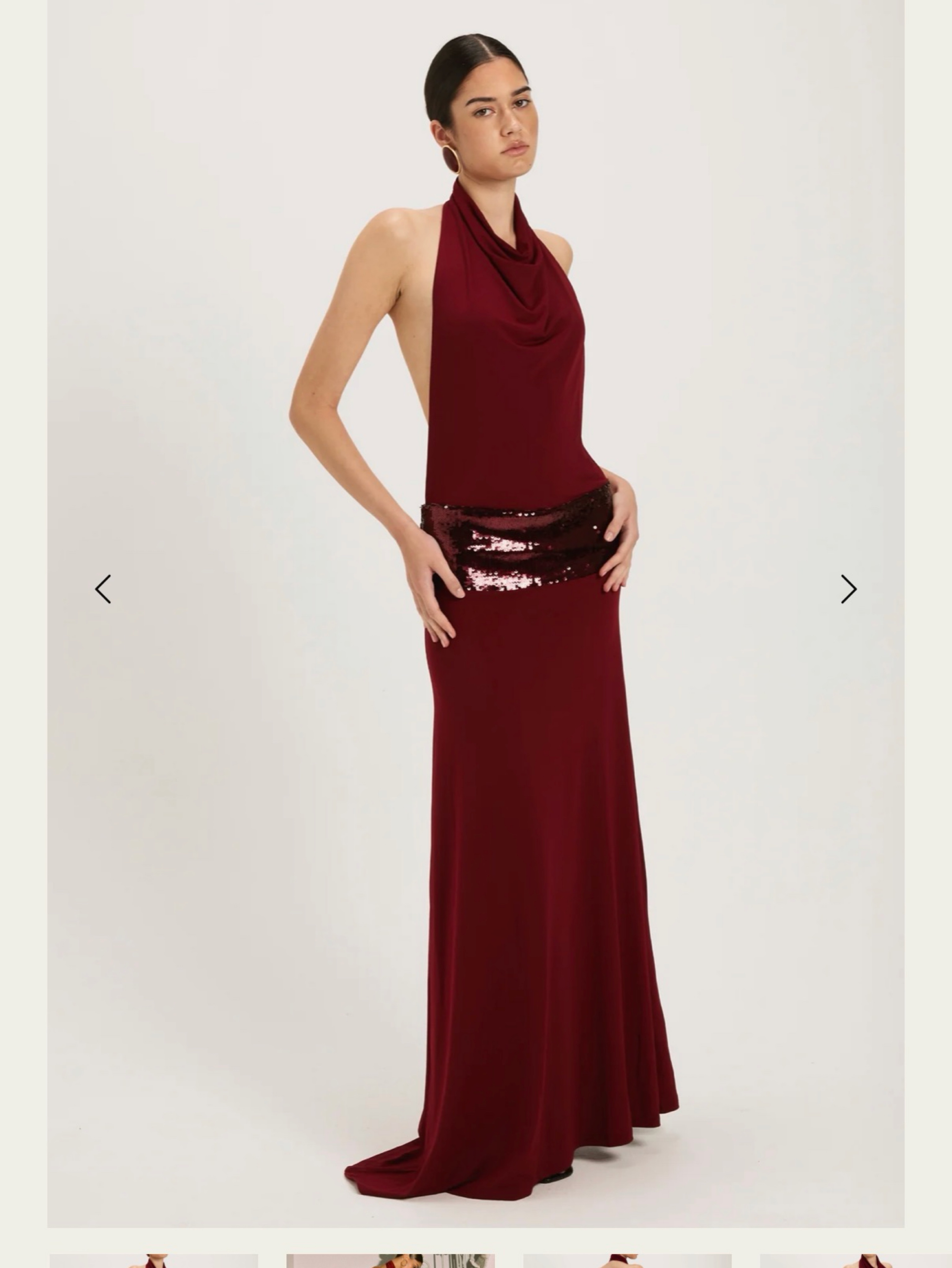 Adele gown - wine