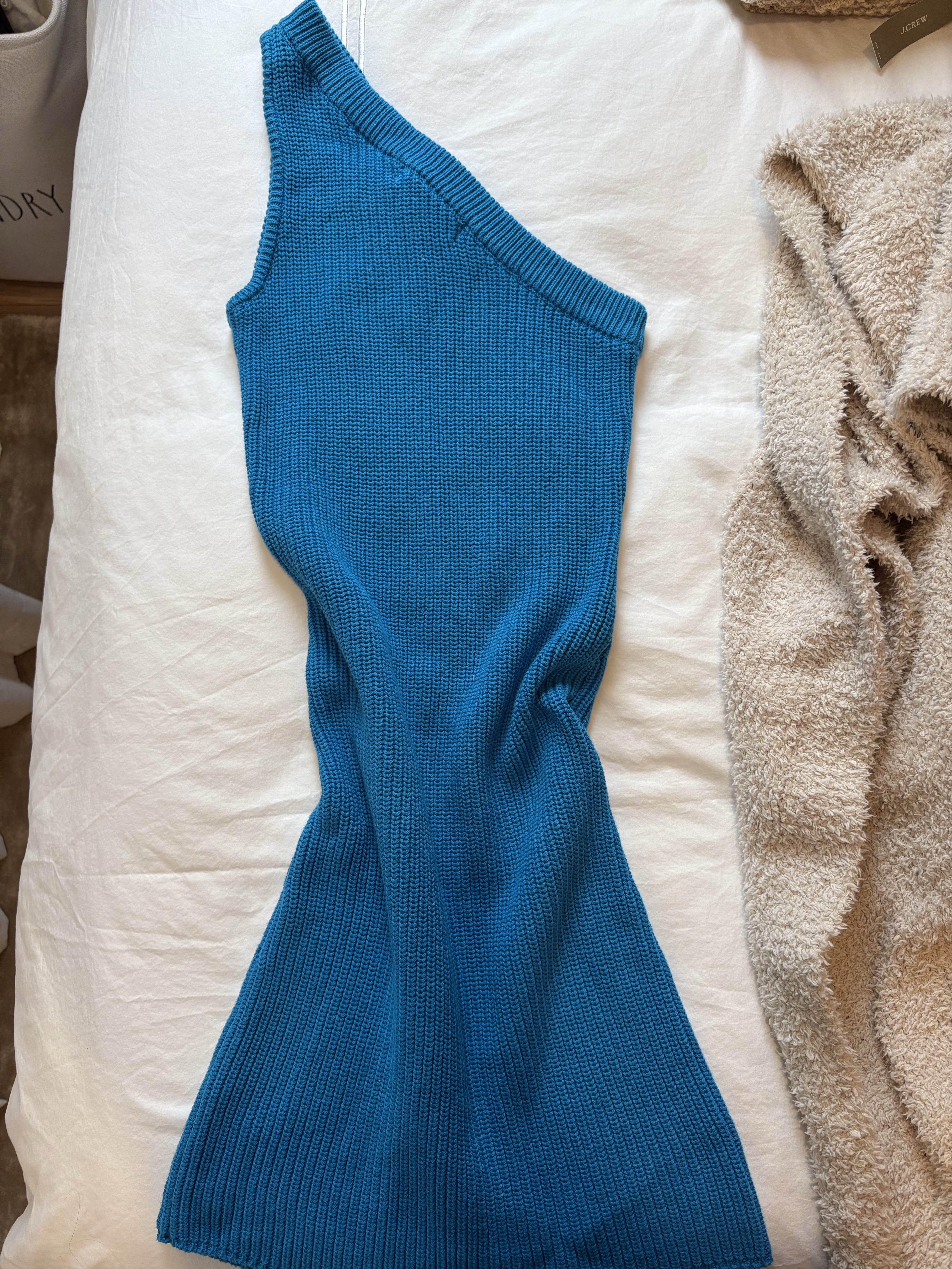 plus size black knit dress Plus-Size Ribbed Knit Dress in Black main image 1
