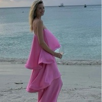 elliatt tilly tiered maxi dress in pink It Girl, Tilly Soft satin tiers, a dreamy pink hue, and effortless charm from day to night. The Tilly Tiered Maxi Dress is your go-to for graceful, feminine style