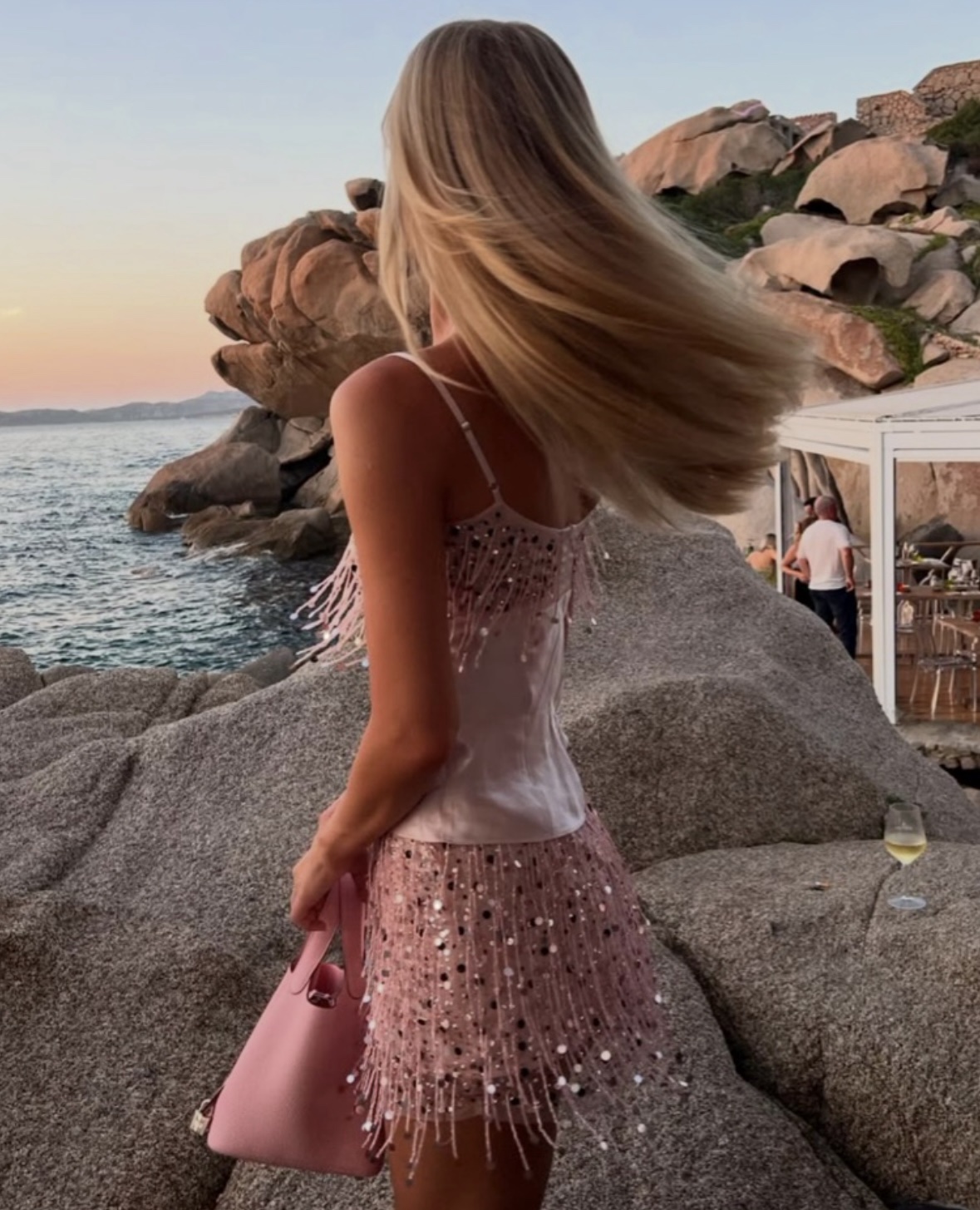 ✨ ASTA Resort Yasmin sequin set in pink