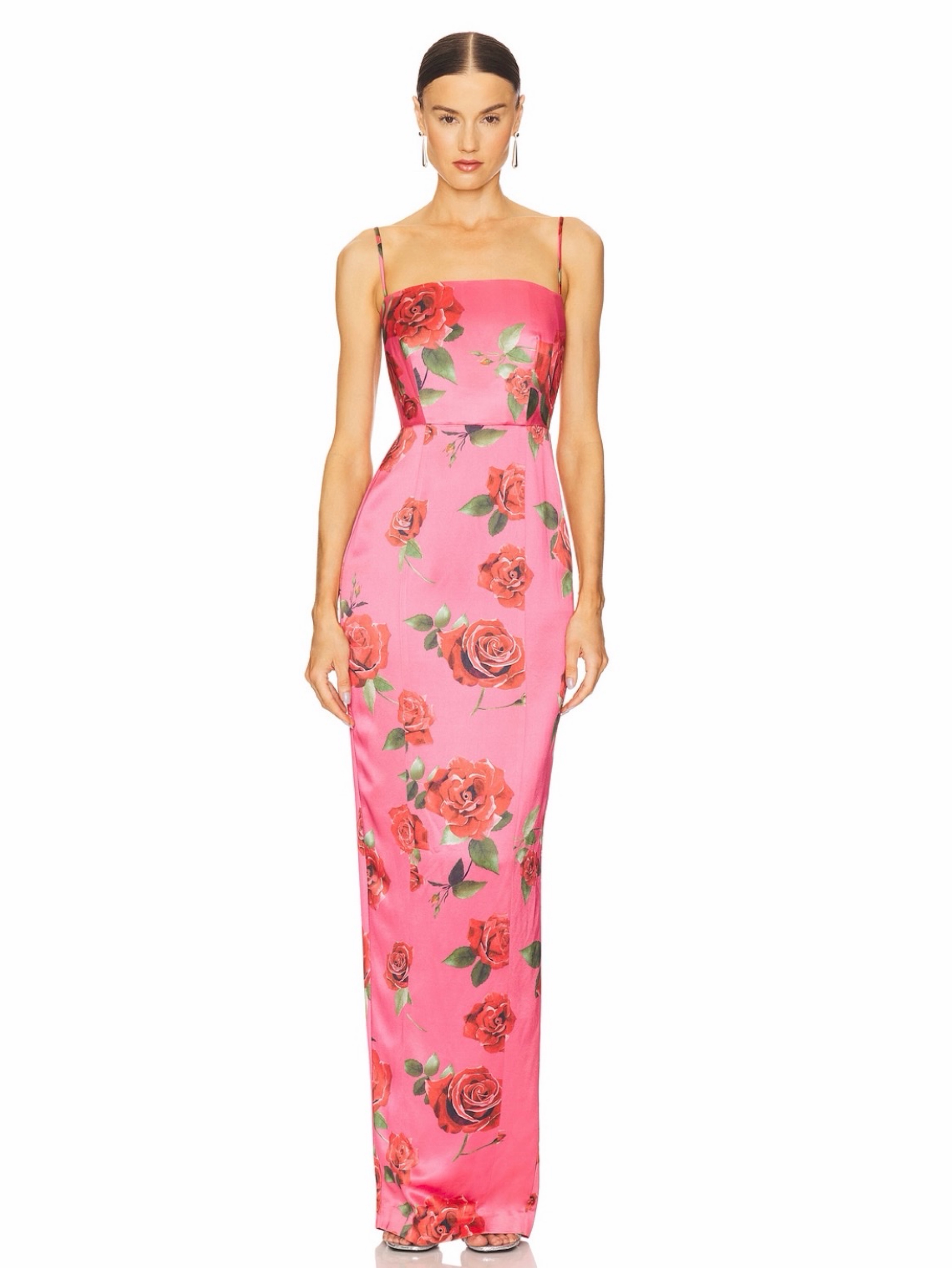 Sau Lee Rose Sofia Maxi Dress in Pink Muti | 2 by Sau Lee - Pickle