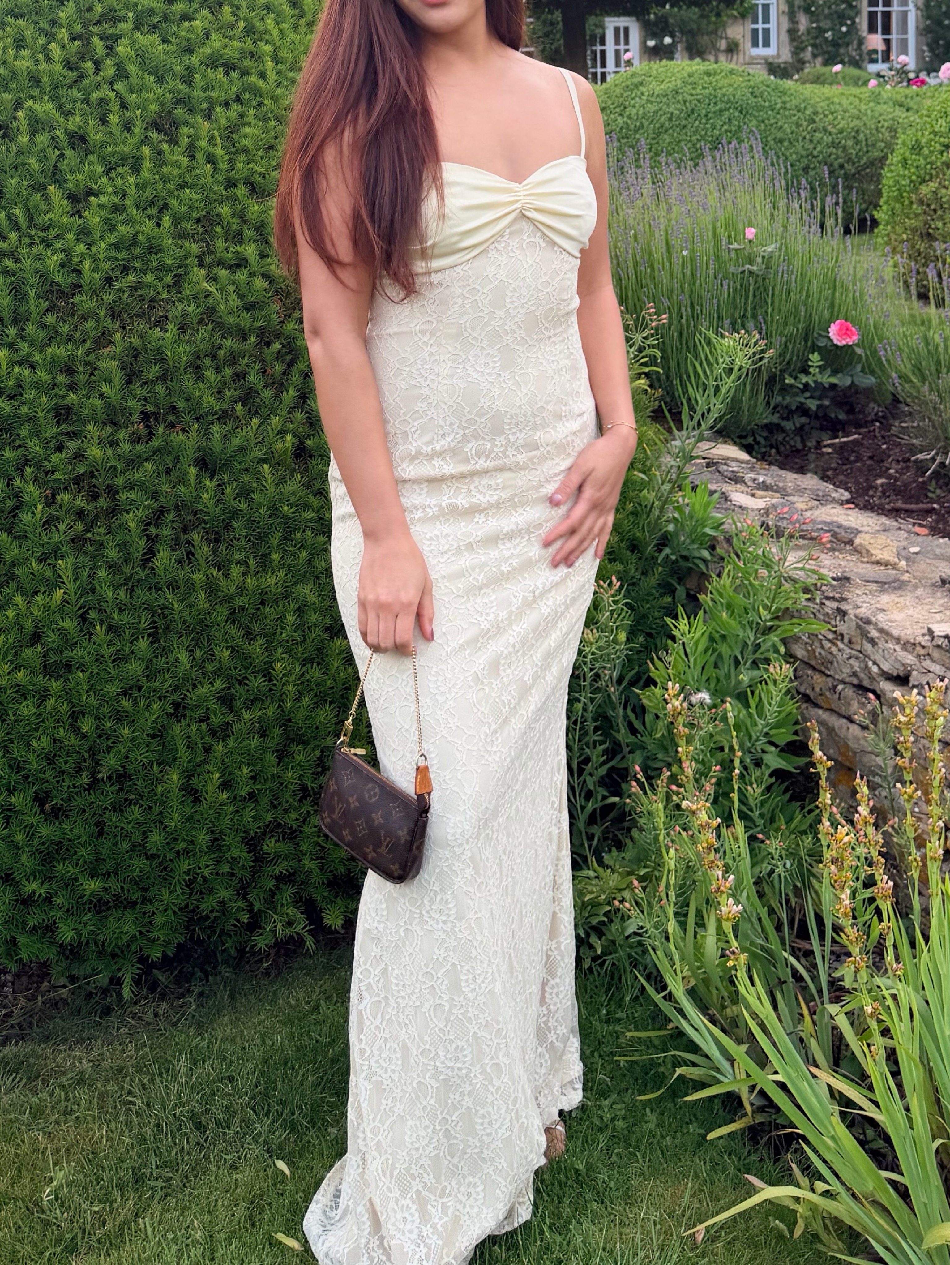 Club L London Felicia Lace Maxi Dress by Club L London - Pickle