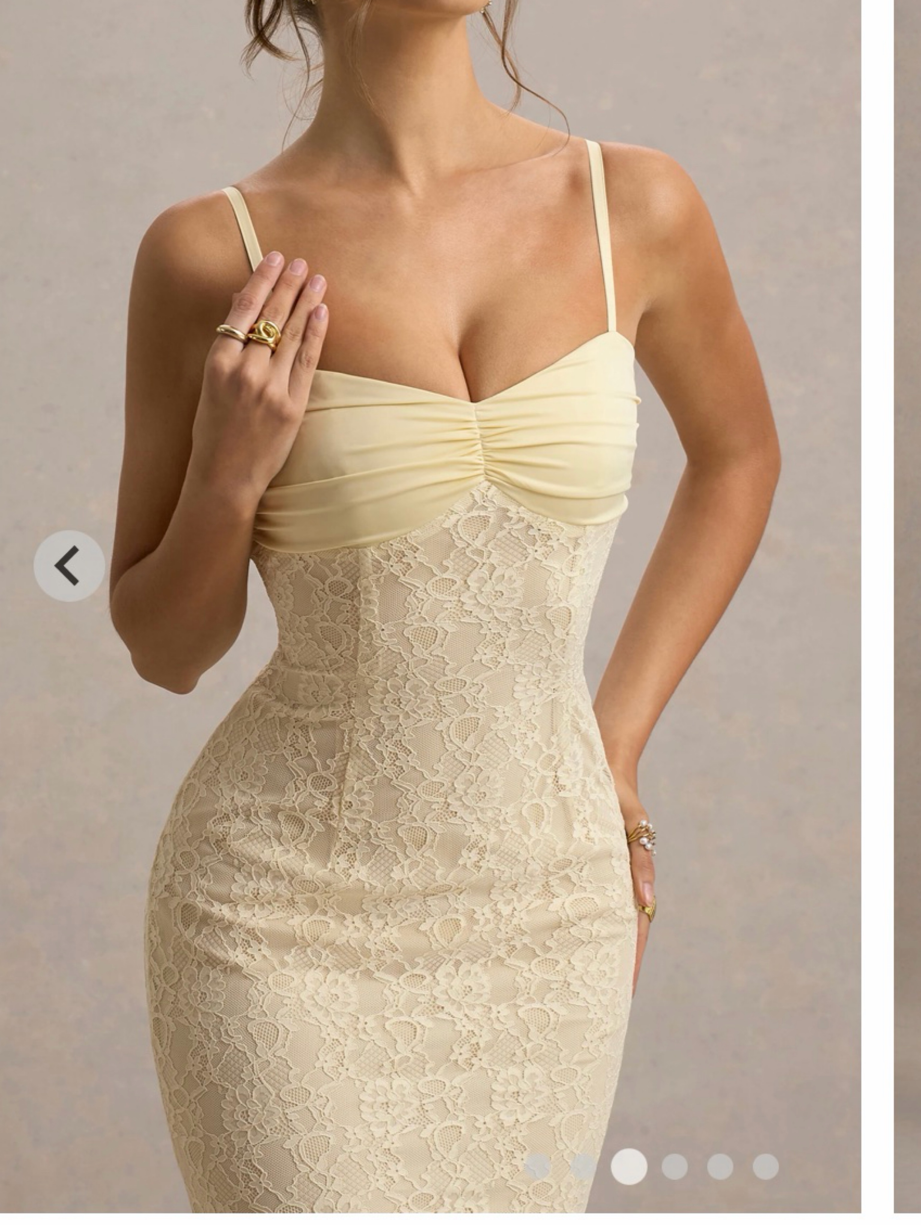Club L London Felicia Lace Maxi Dress by Club L London - Pickle