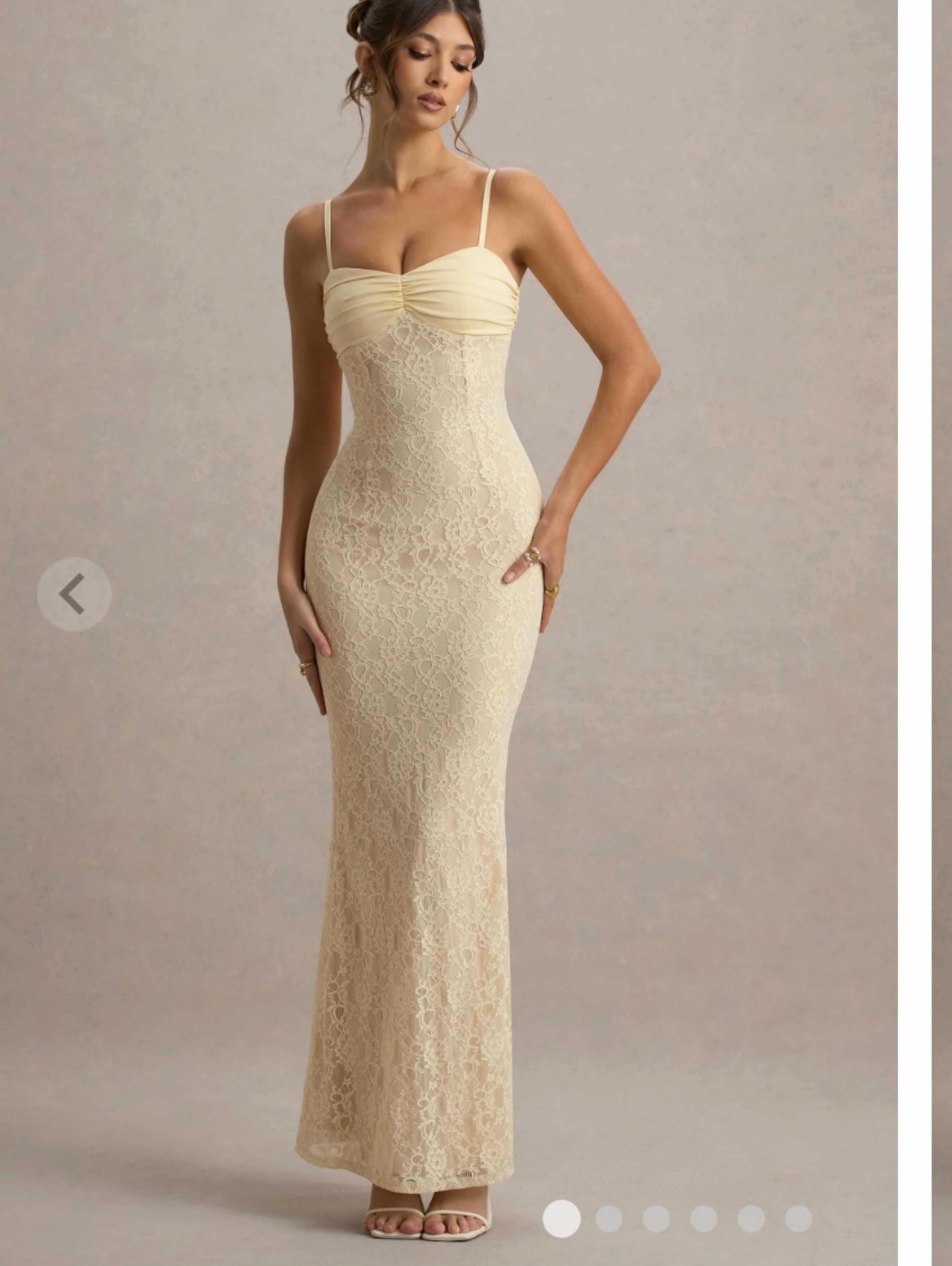 Club L London Felicia Lace Maxi Dress by Club L London - Pickle