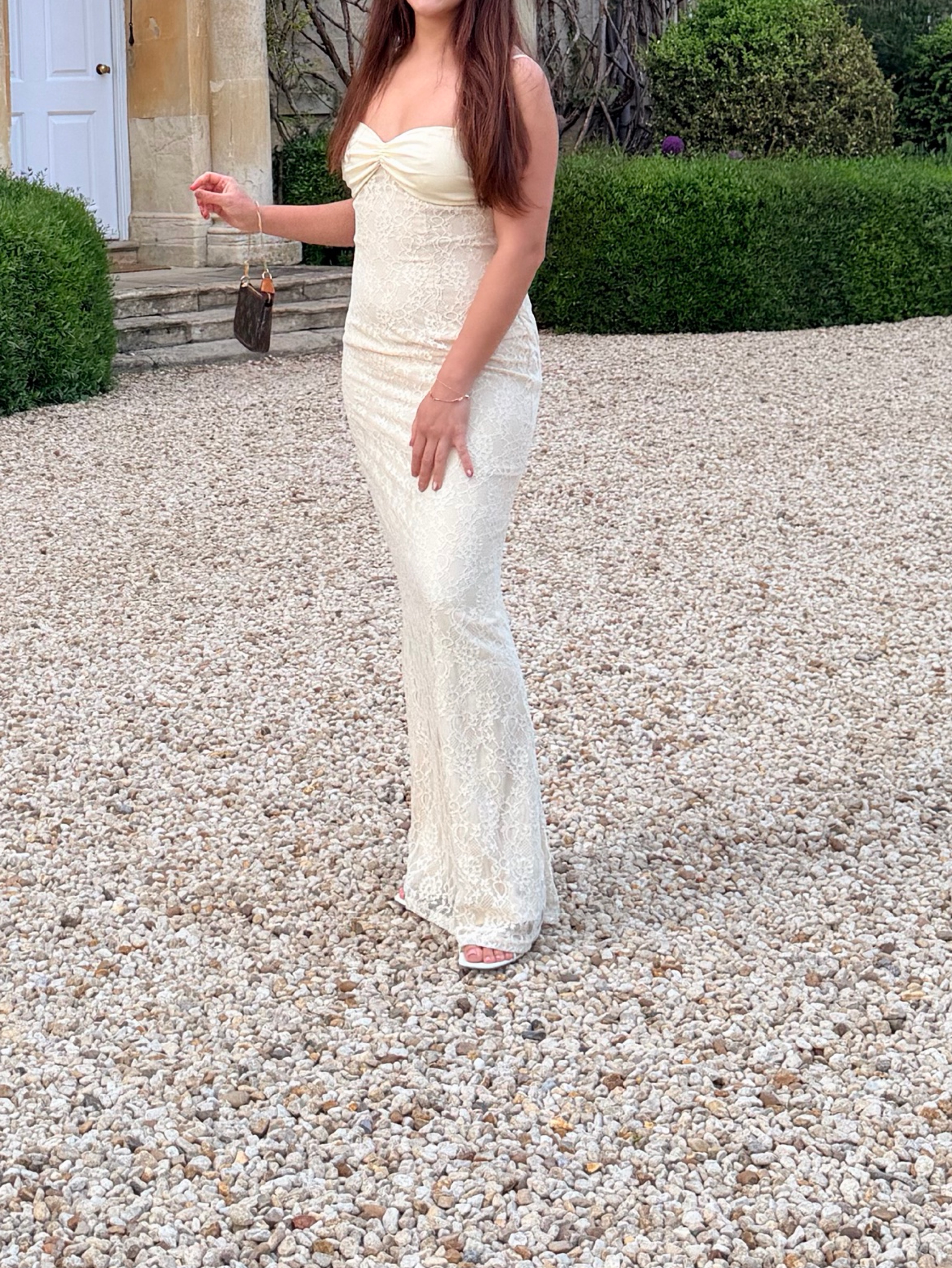 Club L London Felicia Lace Maxi Dress by Club L London - Pickle
