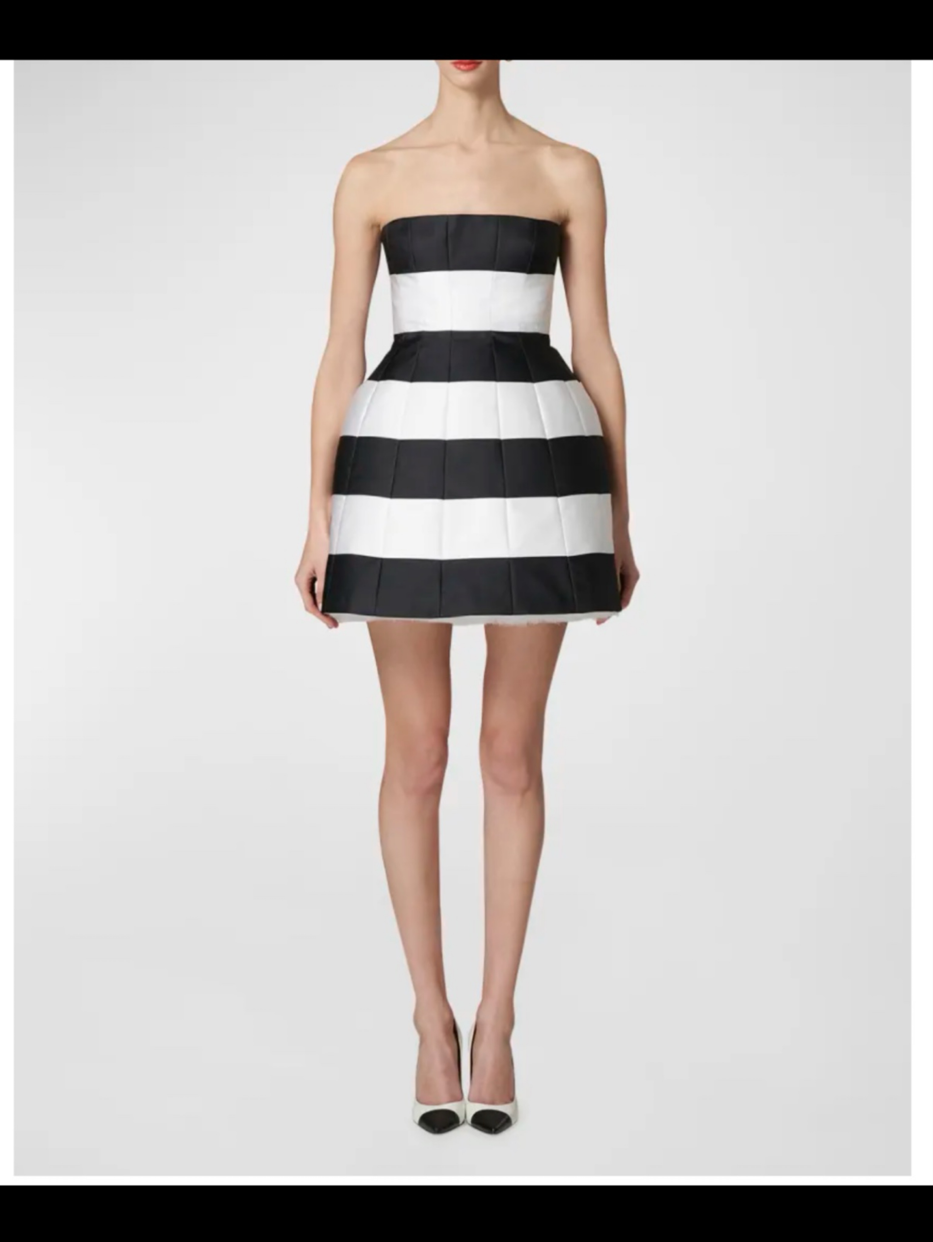 carolina herrera black and white dress Carolina Herrera Lace-Trimmed Silk Faille Ankle-Length Dress - Black/White