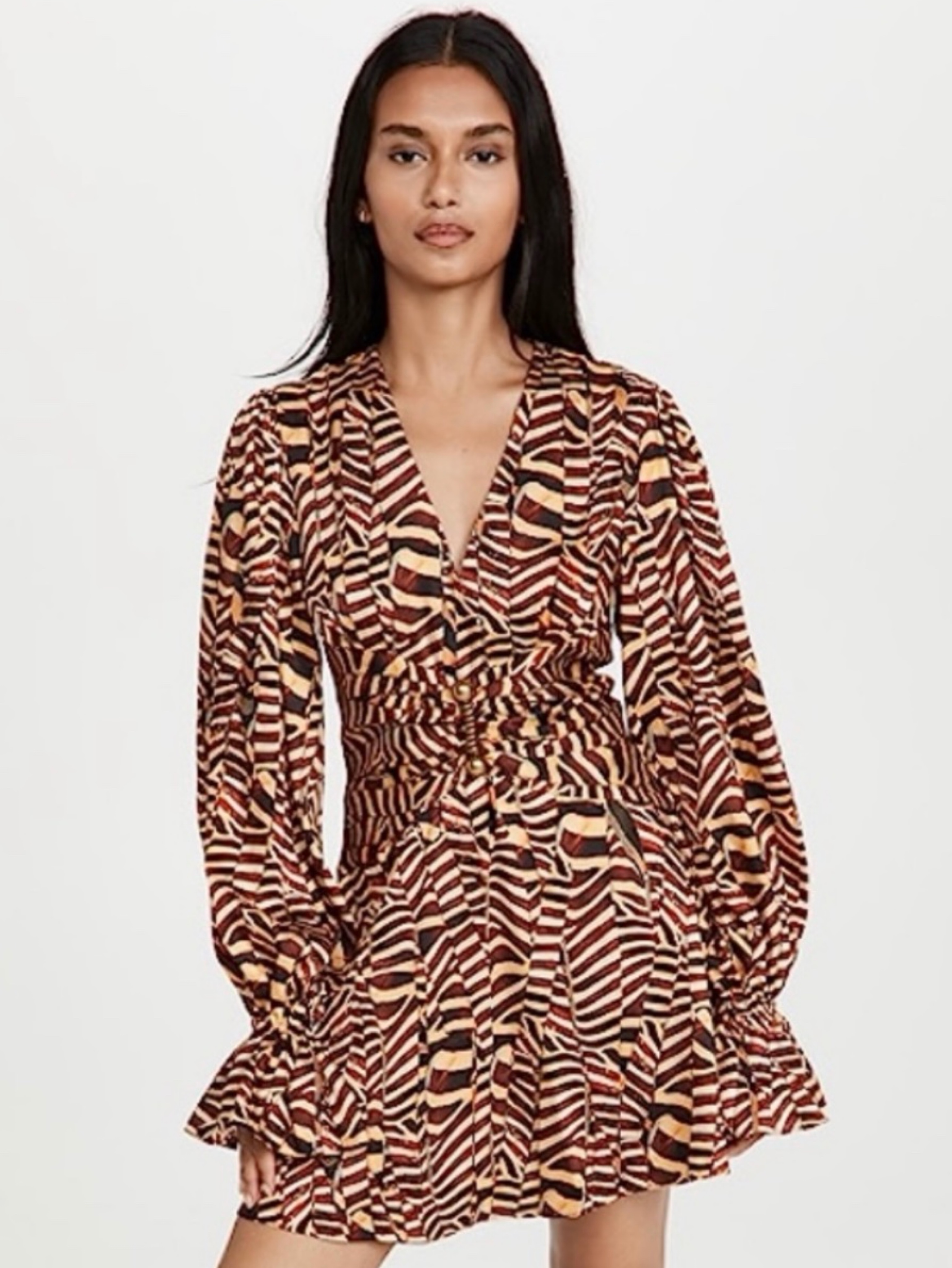 alexis wrap mini dress Alexis Printed Mini Dress w/ Tags - Blue Dresses, Clothing - WEX120157
