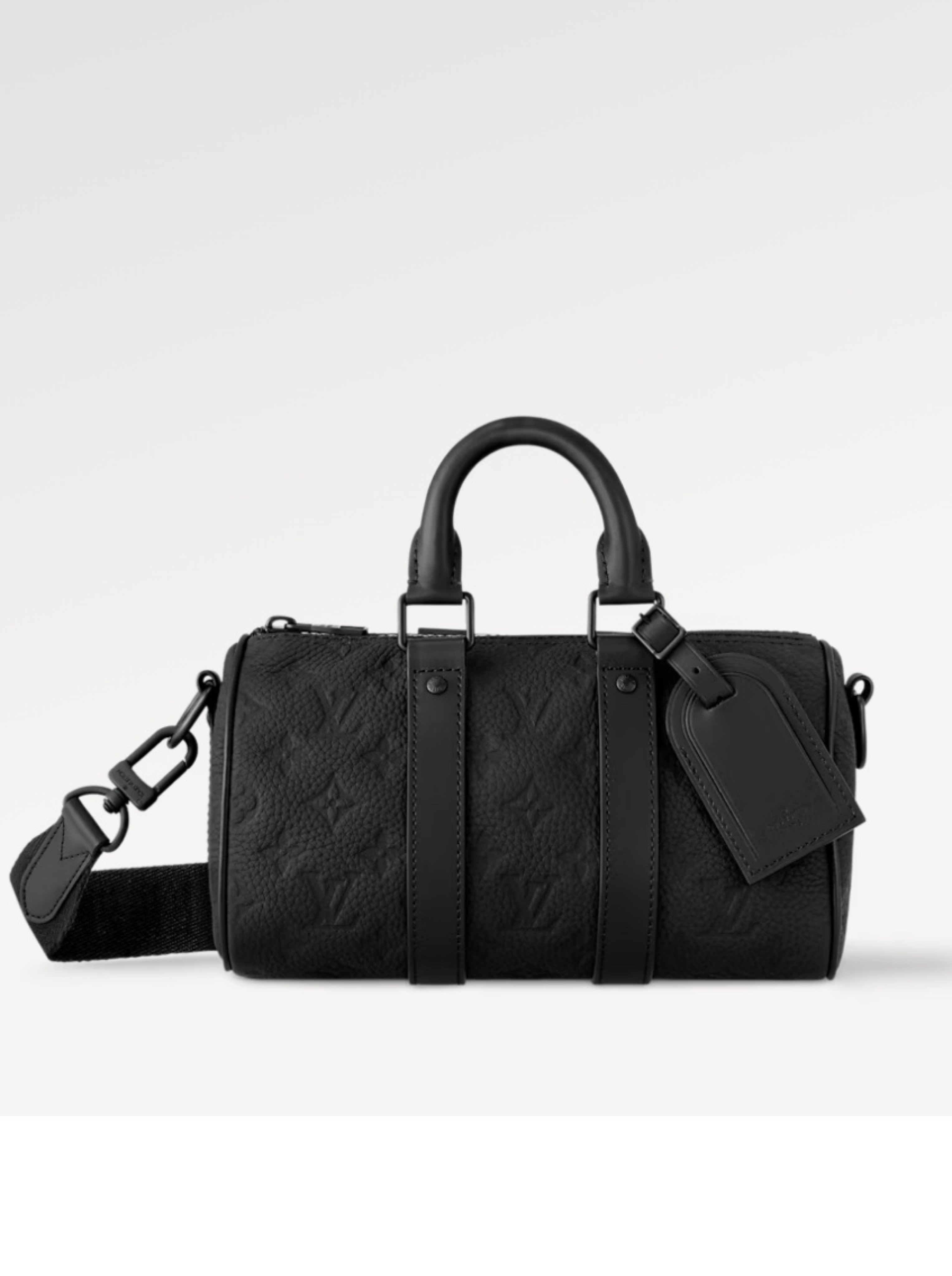 Louis Vuitton Shadow Monogram Black Keepall 25