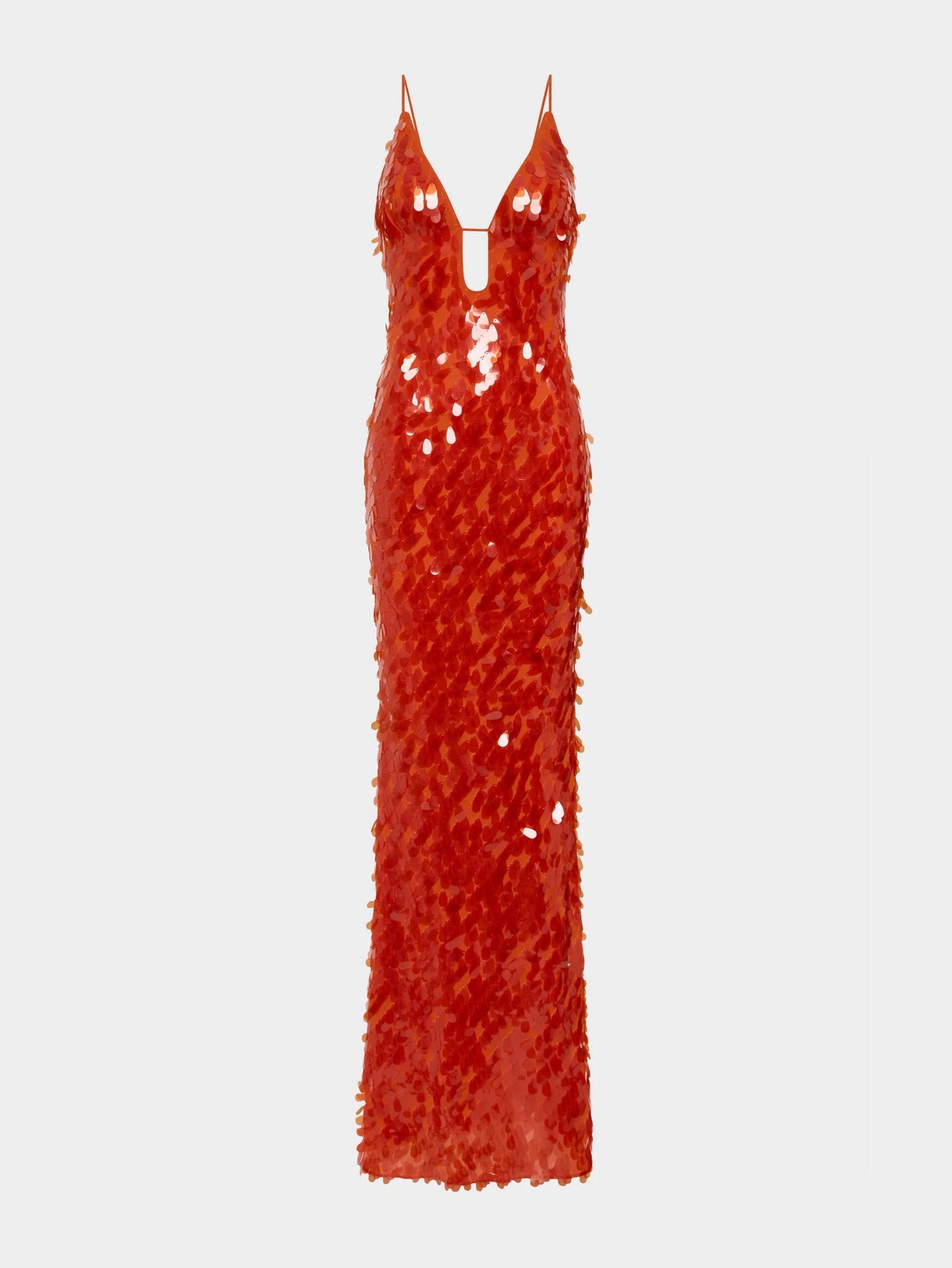 Misha sapphire red dress