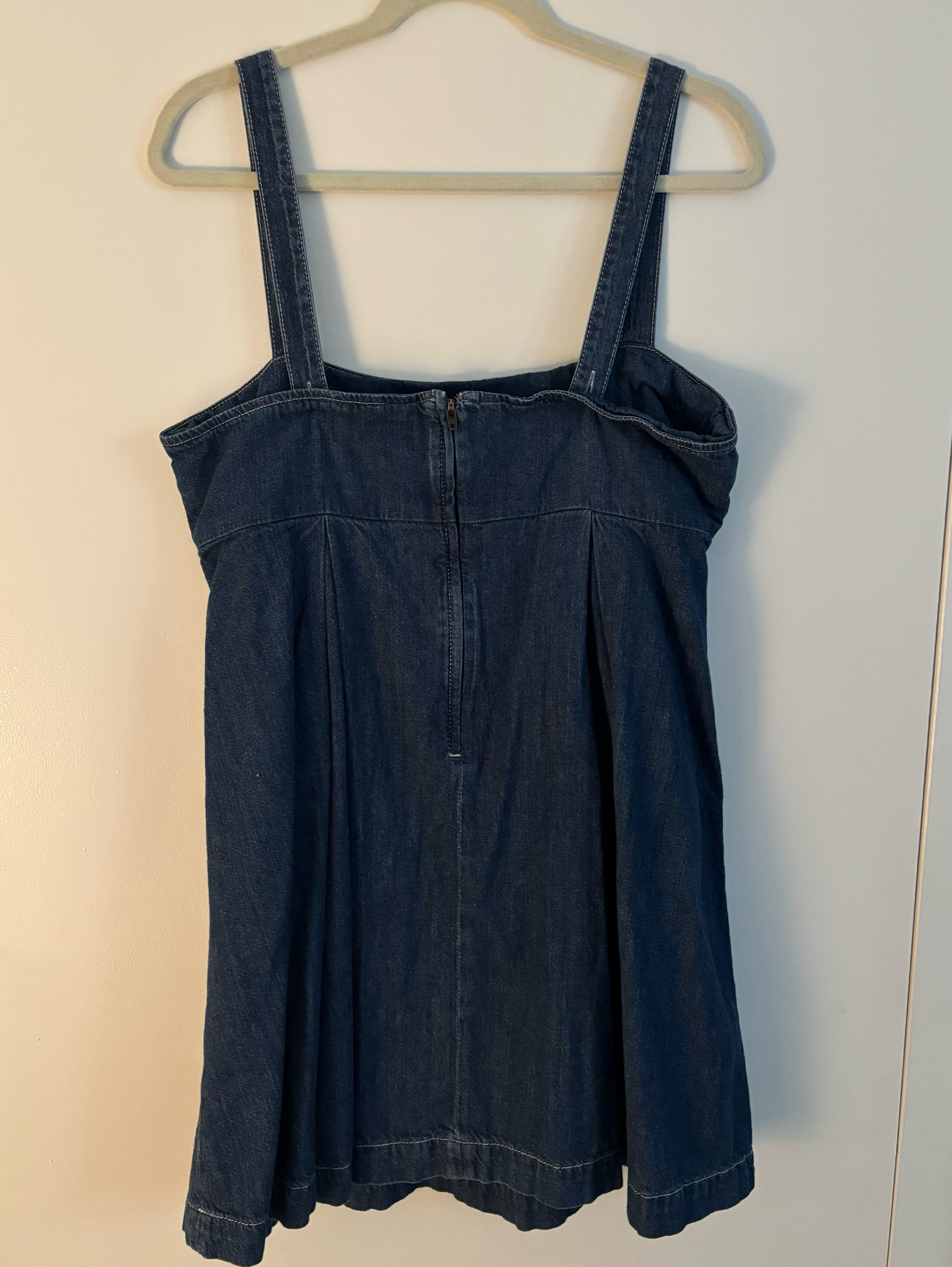 reformation cecil denim mini dress Reformation Cecil Denim Mini Dress by Reformation