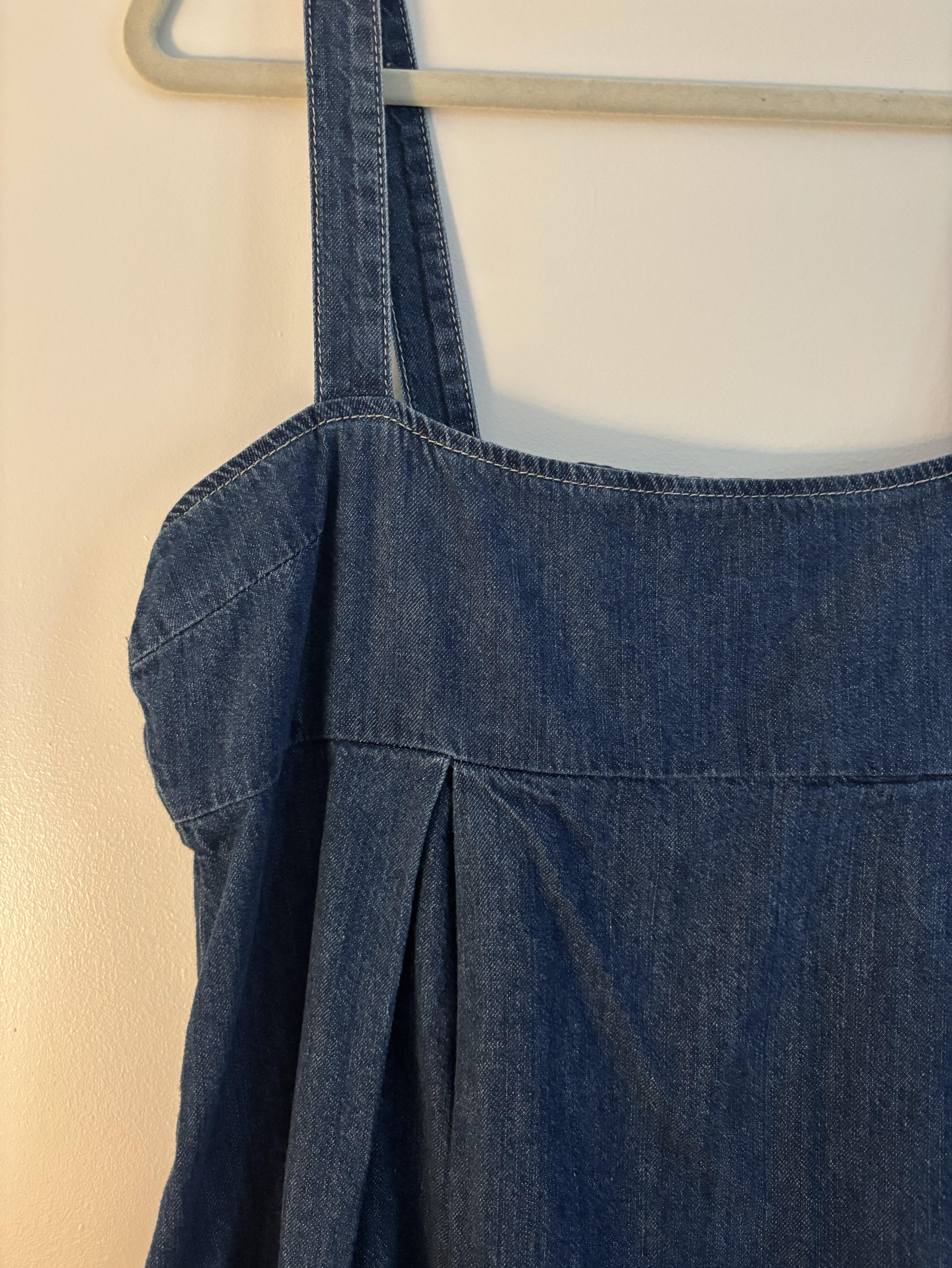 reformation cecil denim mini dress Reformation Cecil Denim Mini Dress by Reformation