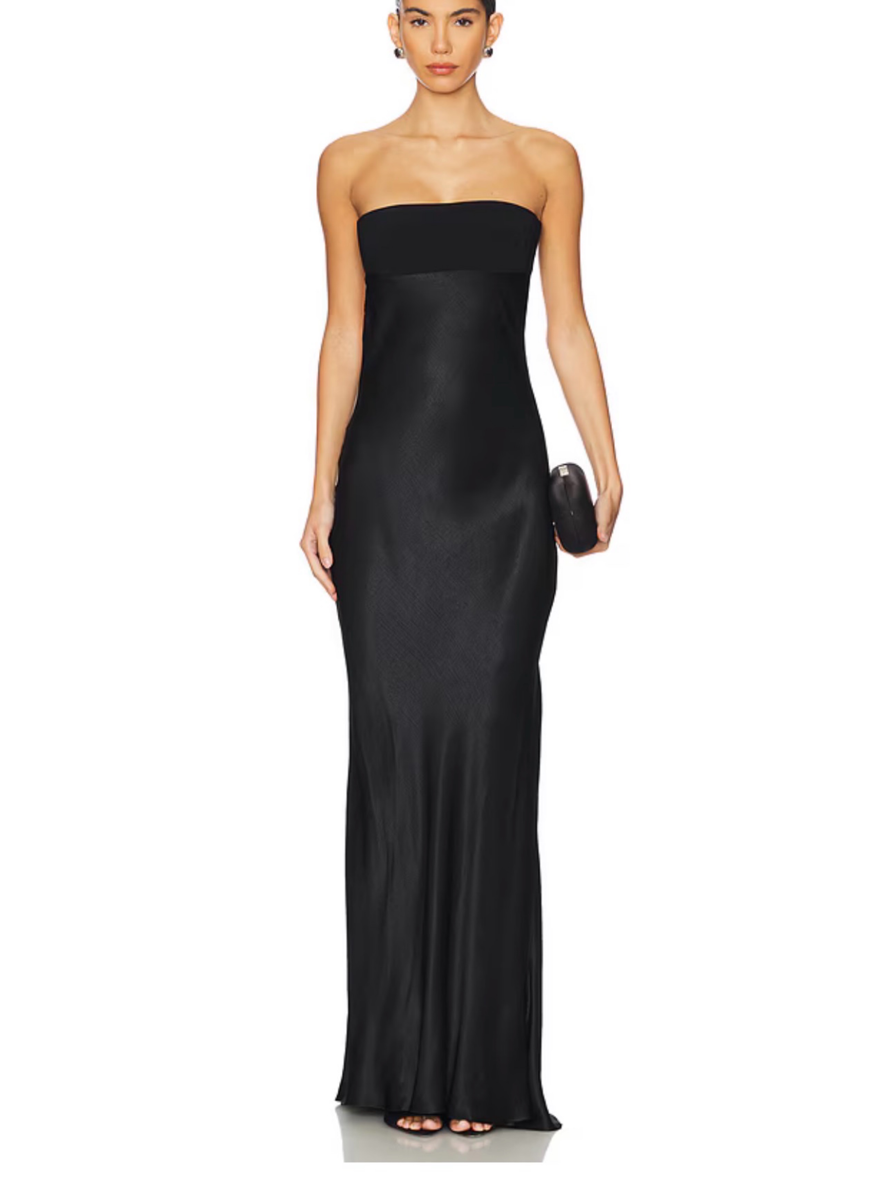 bec and bridge black satin dress Bec & Bridge - Kaia Cowl Dress in Black