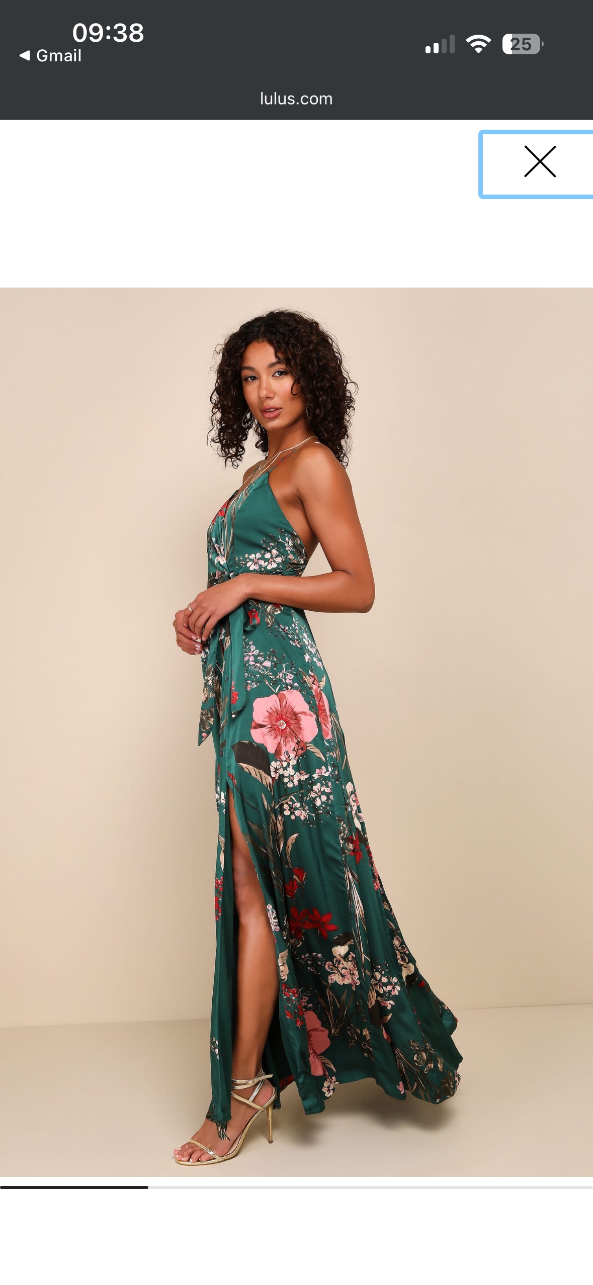 Lulus Still The One Emerald Green Floral Print Satin Maxi Dress by lulu's -  Pickle