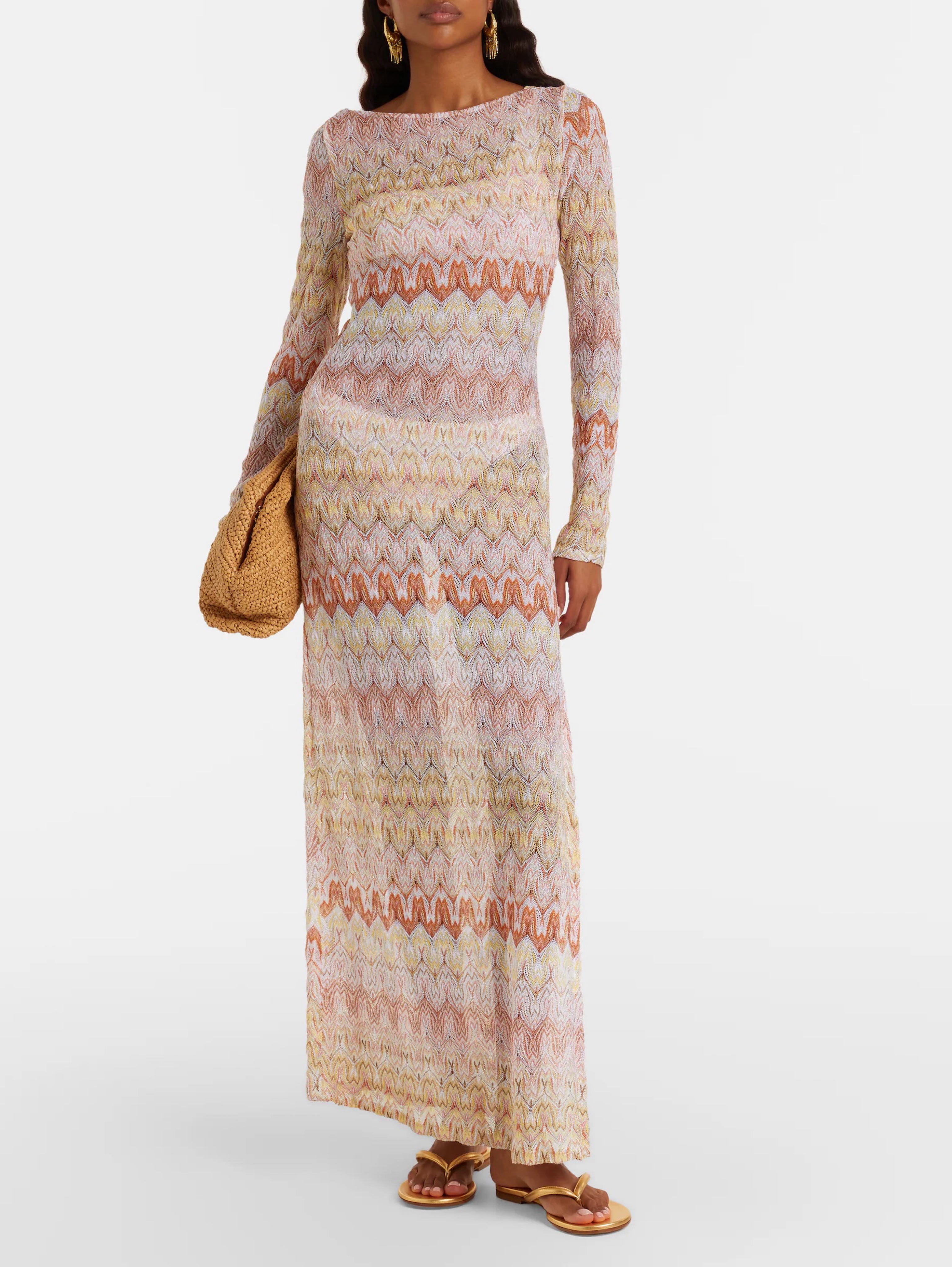 missoni lame maxi dress Missoni, Lam maxi dress, Women, Multicolor, US 4, Dresses, Materialmix