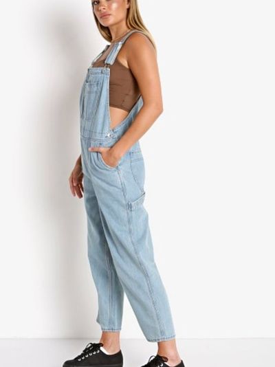 Brixton Christina Cropped Overall Faded Indigo by Brixton | Pickle