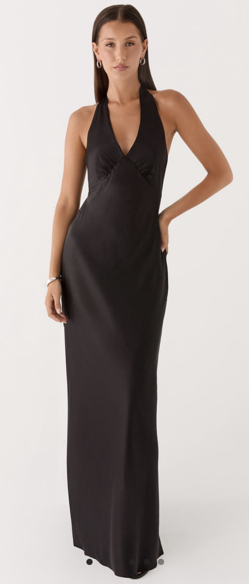 Peppermayo - Heavy Hearted Satin Maxi Dress