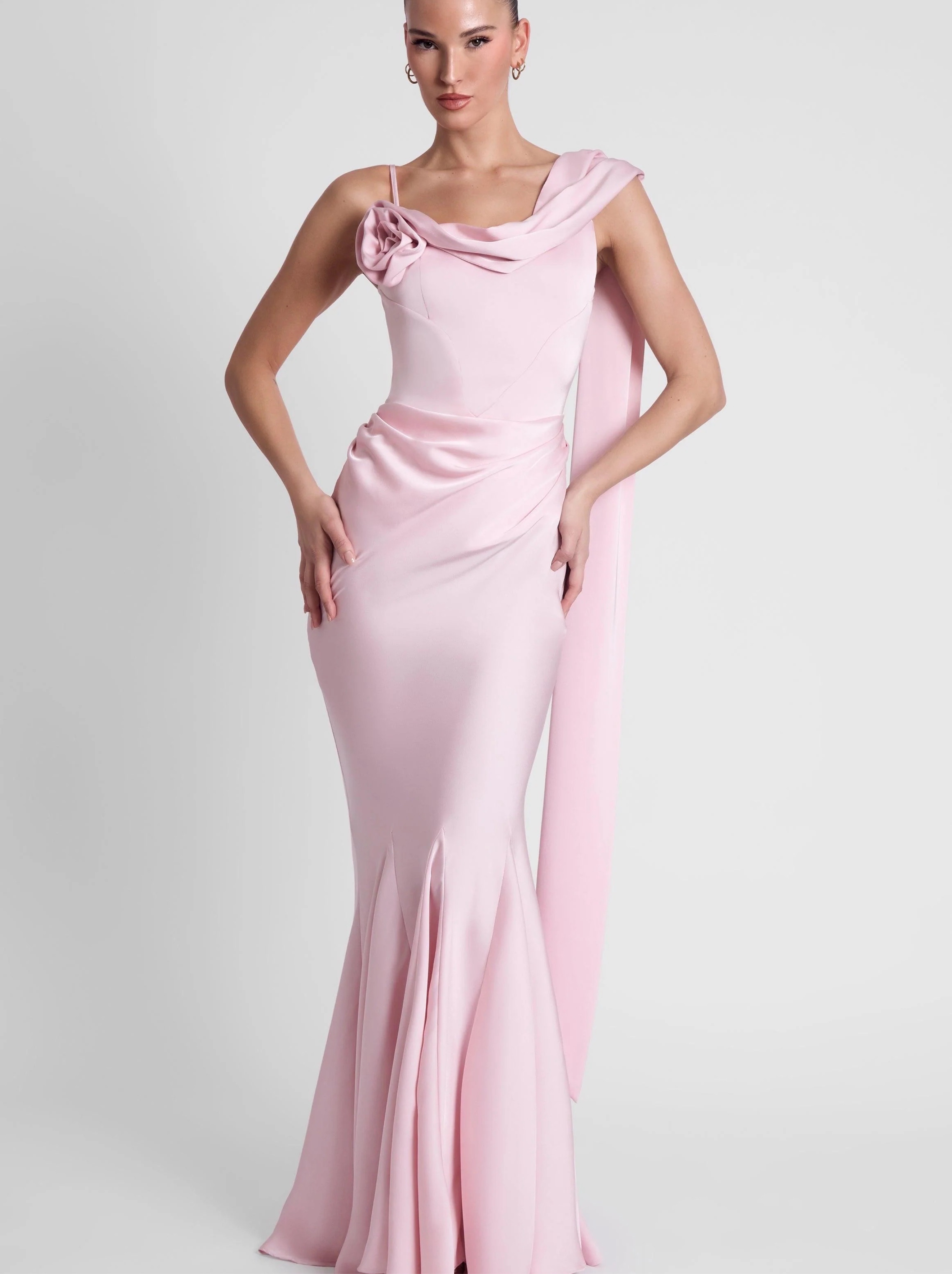 rib knit maxi dress Kris Colorblock Polo Rib-Knit Maxi Dress in Natural Large main image 1