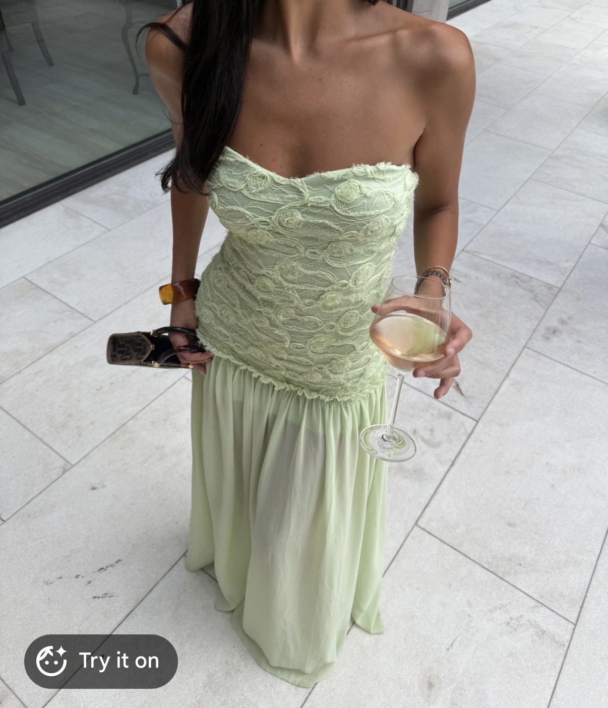 Jefre sei renata mint green Strapless dress by Jefre sei - Pickle