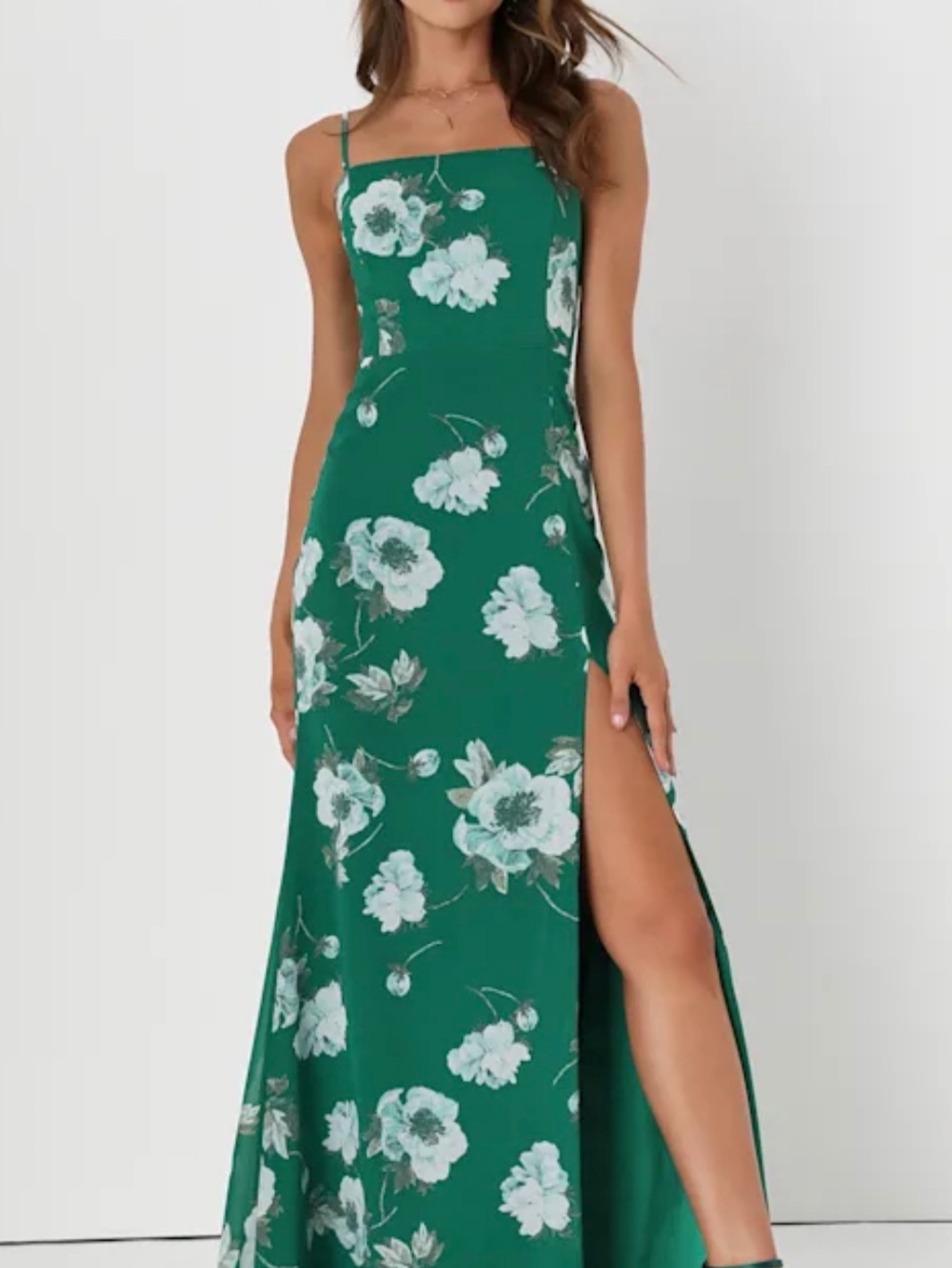 lulus green long dress Emerald Green Satin Strappy Maxi Dress | Womens | XX-Small (Available in M, L) | 100% Polyester | Lulus | Homecoming
