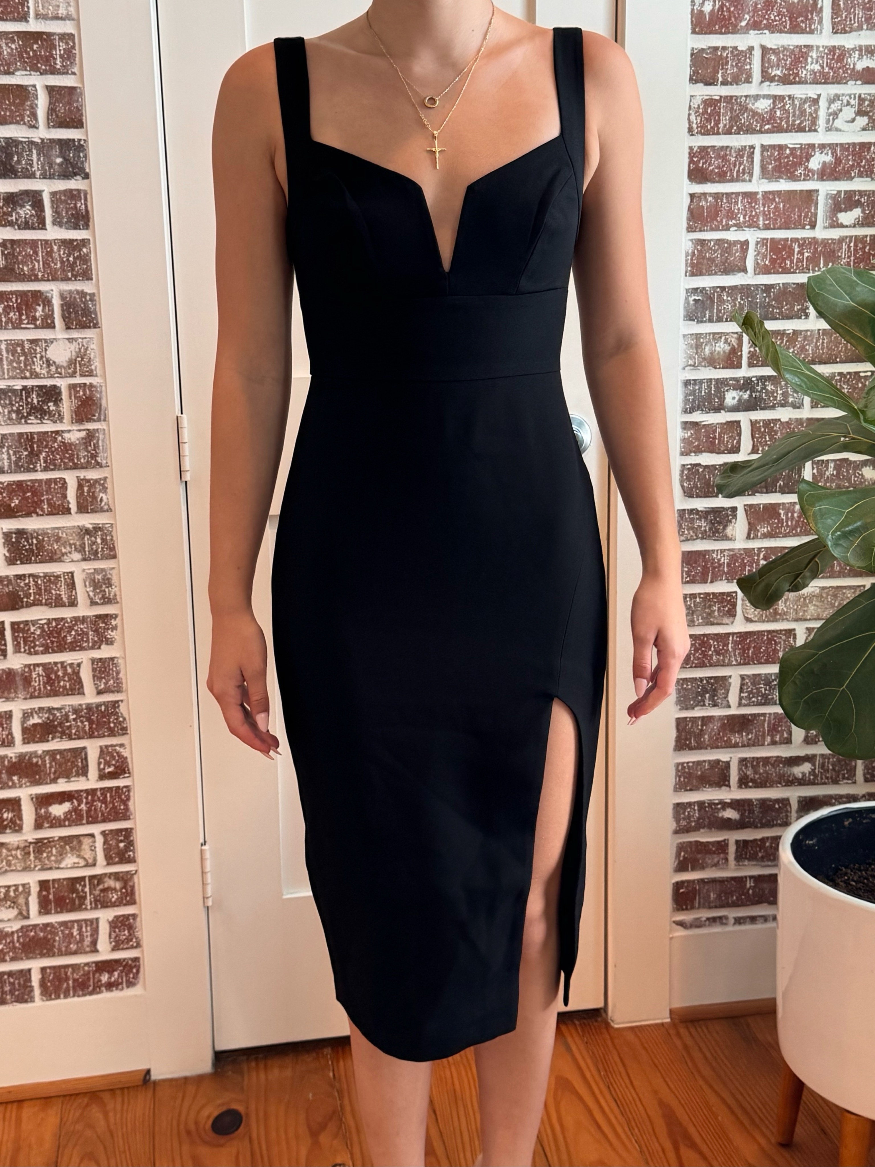 cocktail dress pencil cut Sexy Chic Crossover Pencil Dress in Burgundy