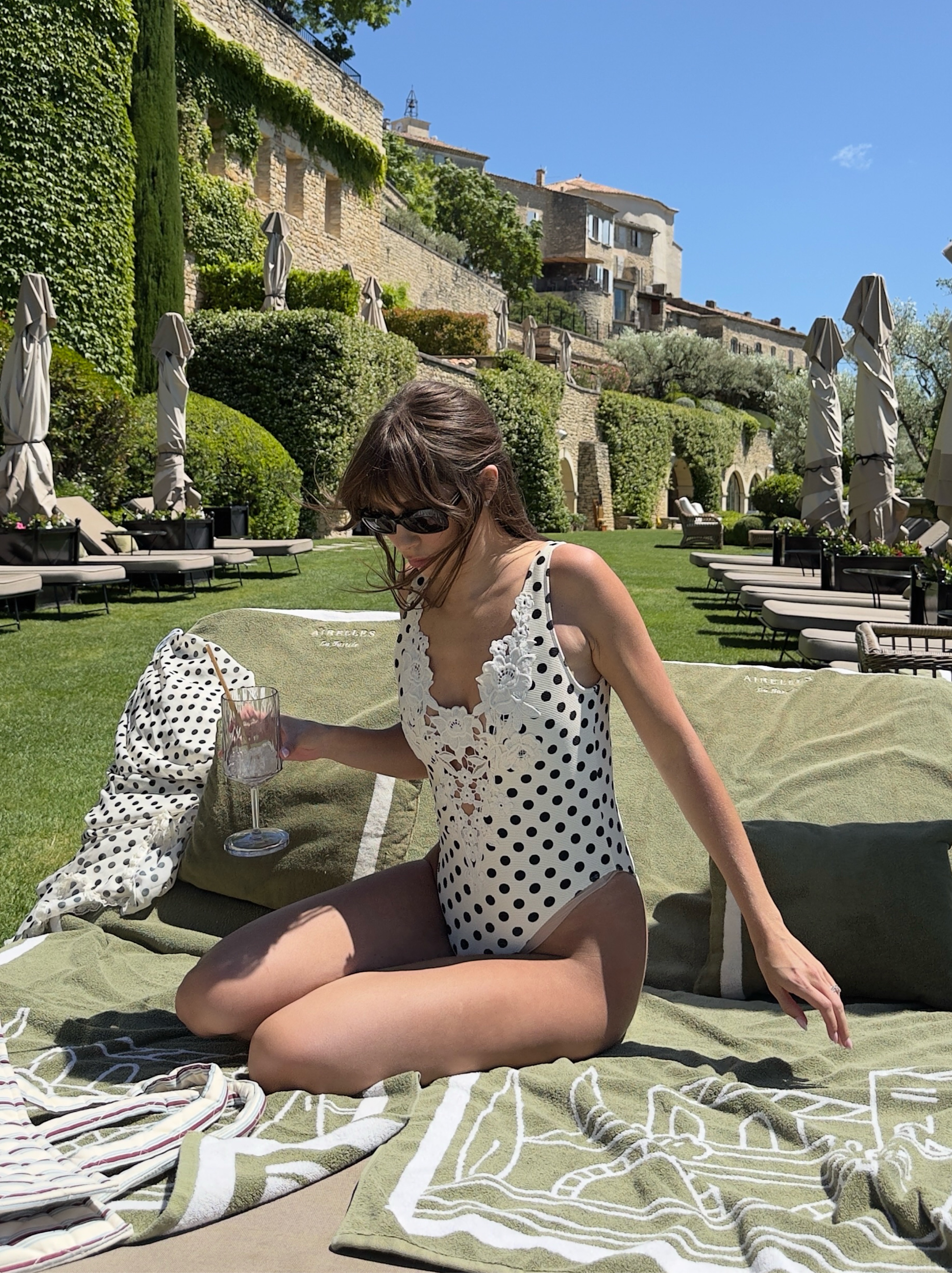 Lelani One Piece Swimsuit in Cream & Black