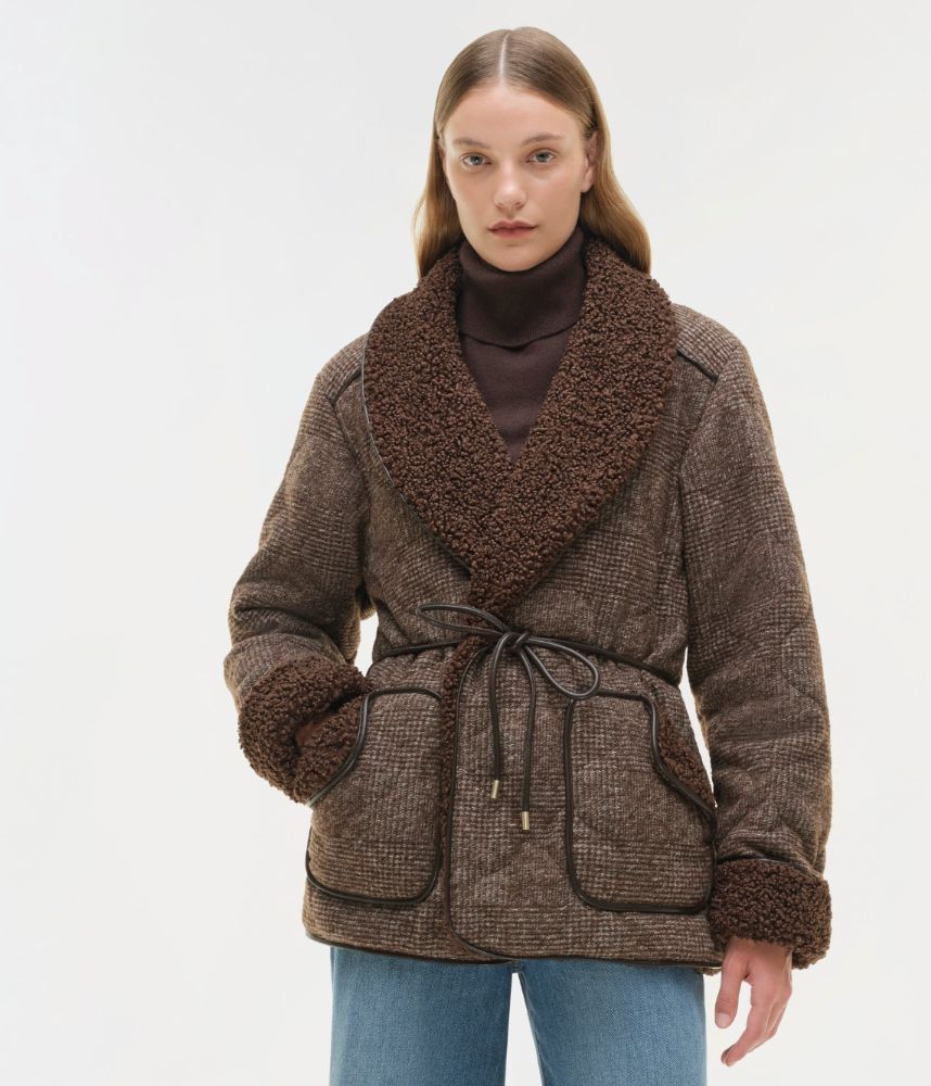 Simkhai Quilted Tie Jacket