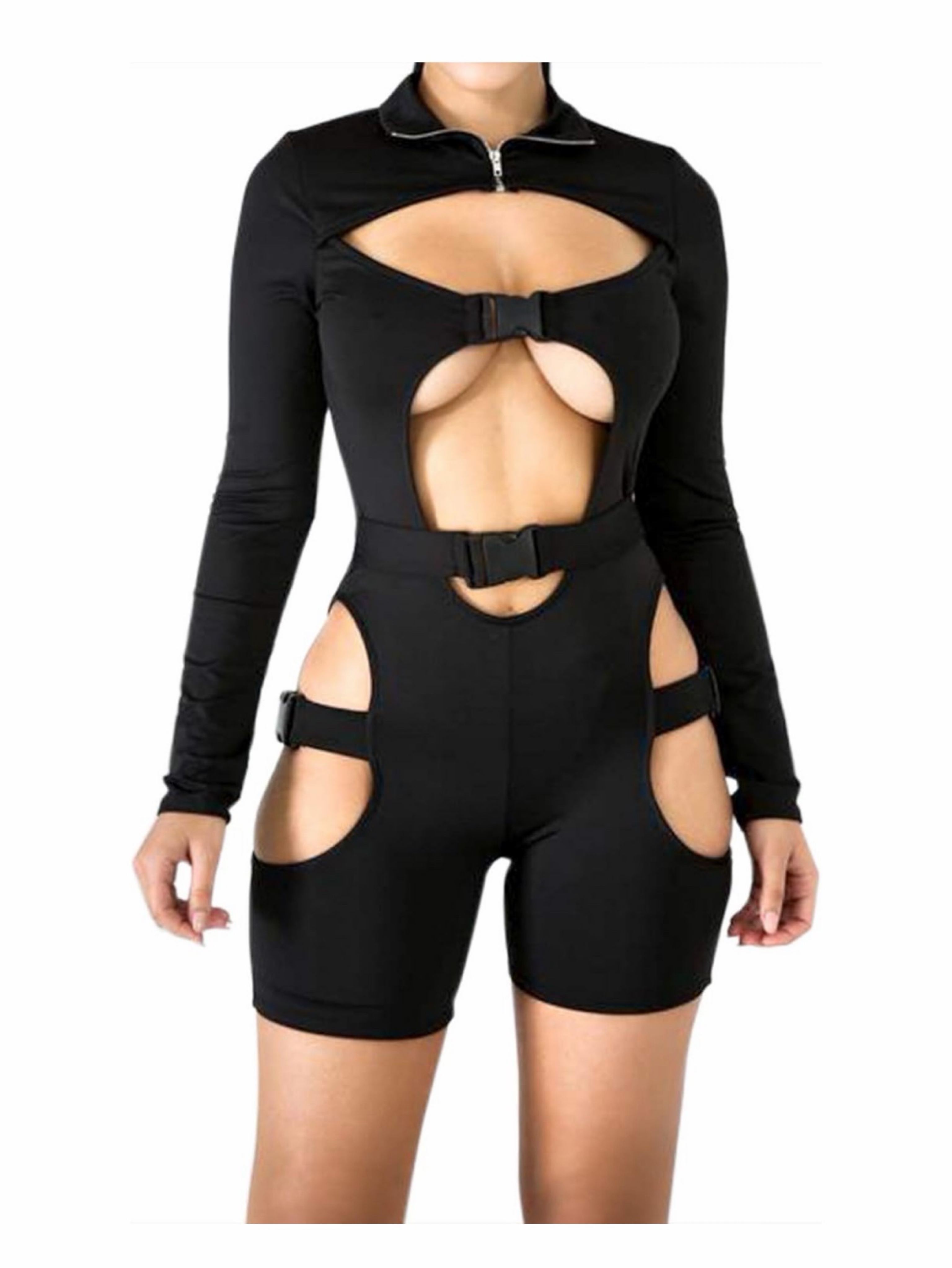 VWIWV- long sleeve buckle romper