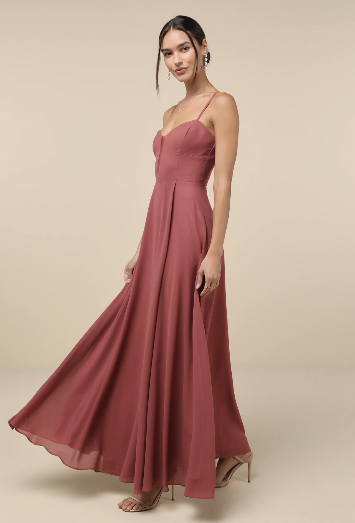 Lulus A-Line Maxi Dress by Lulus - Pickle