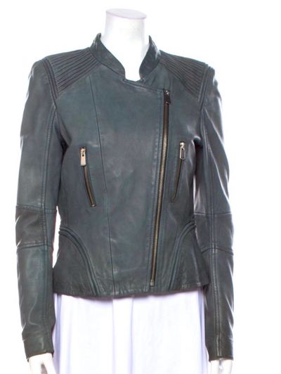 Maje Lamb Leather Biker Jacket size M US 8 by Maje | Pickle