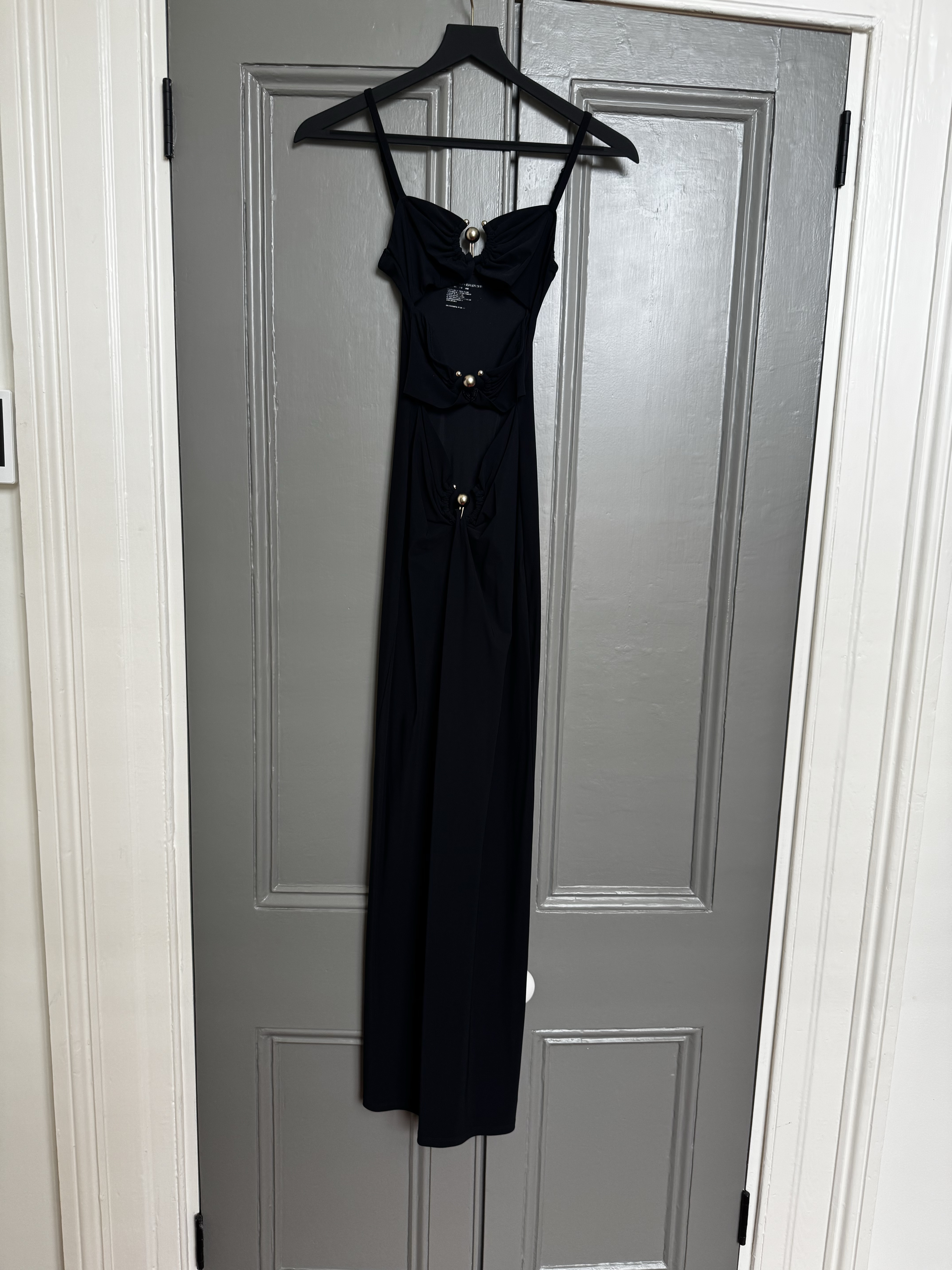 christopher esber black cut out dress Christopher Esber Venus Cutout Maxi Dress In Black