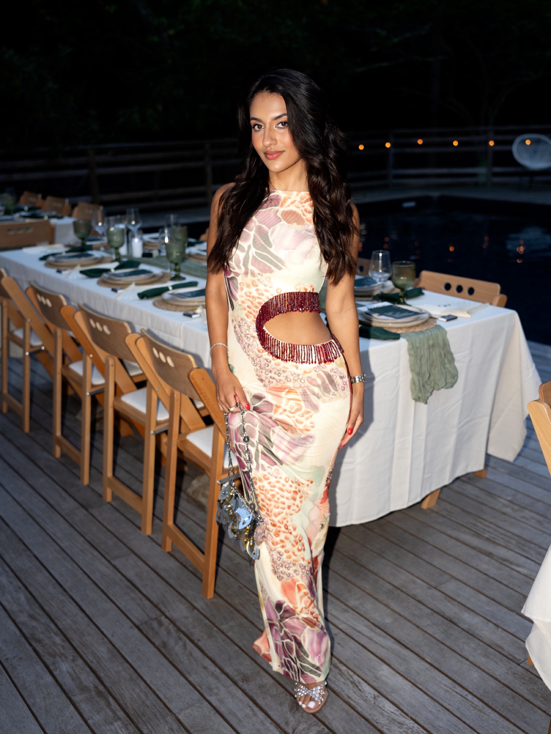 Wander doll cut out embellished maxi dress by Wander Doll
