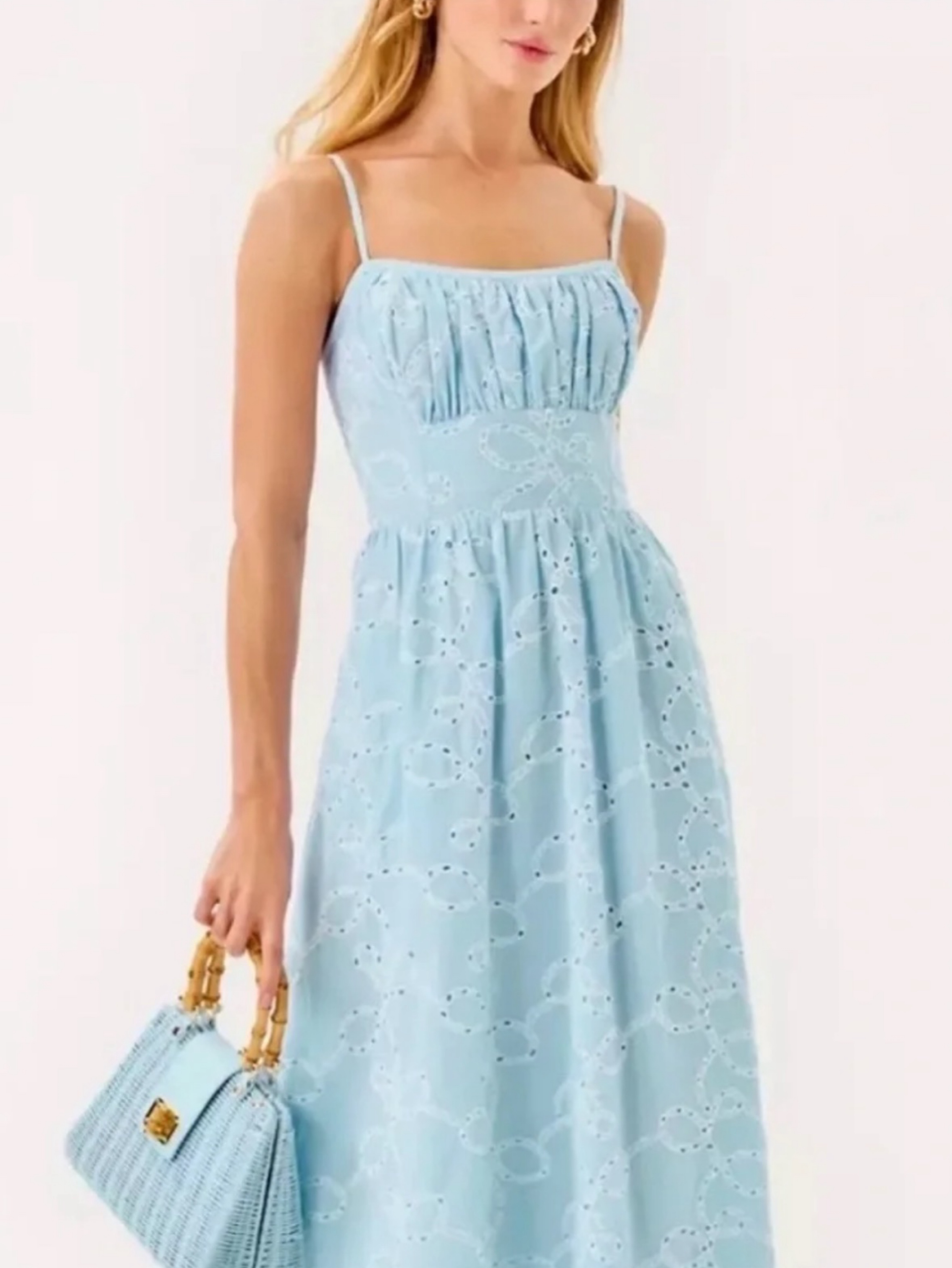 Lilly Pulitzer Light Blue Midi Dress by Lilly Pulitzer